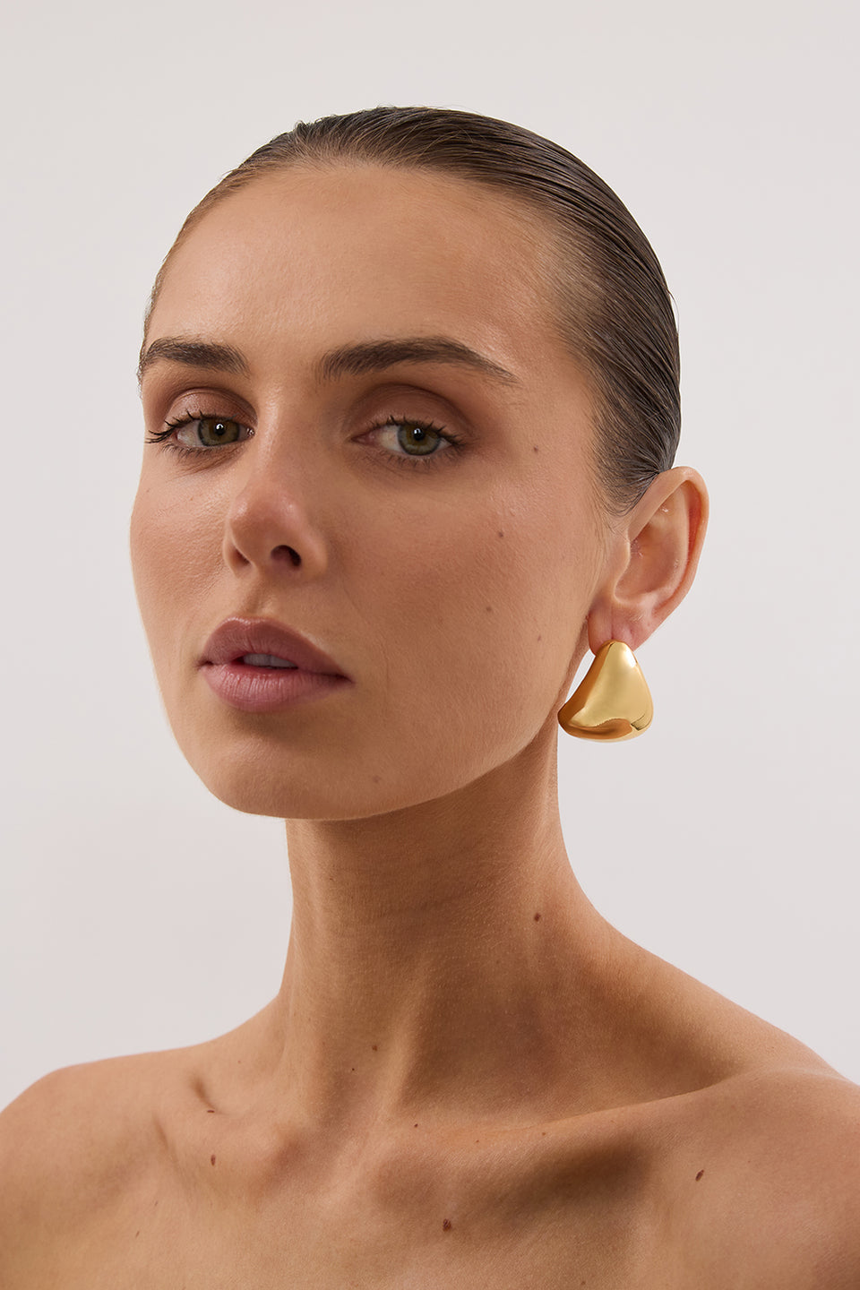 ANNA ROSSI THE ARCH EARRING GOLD