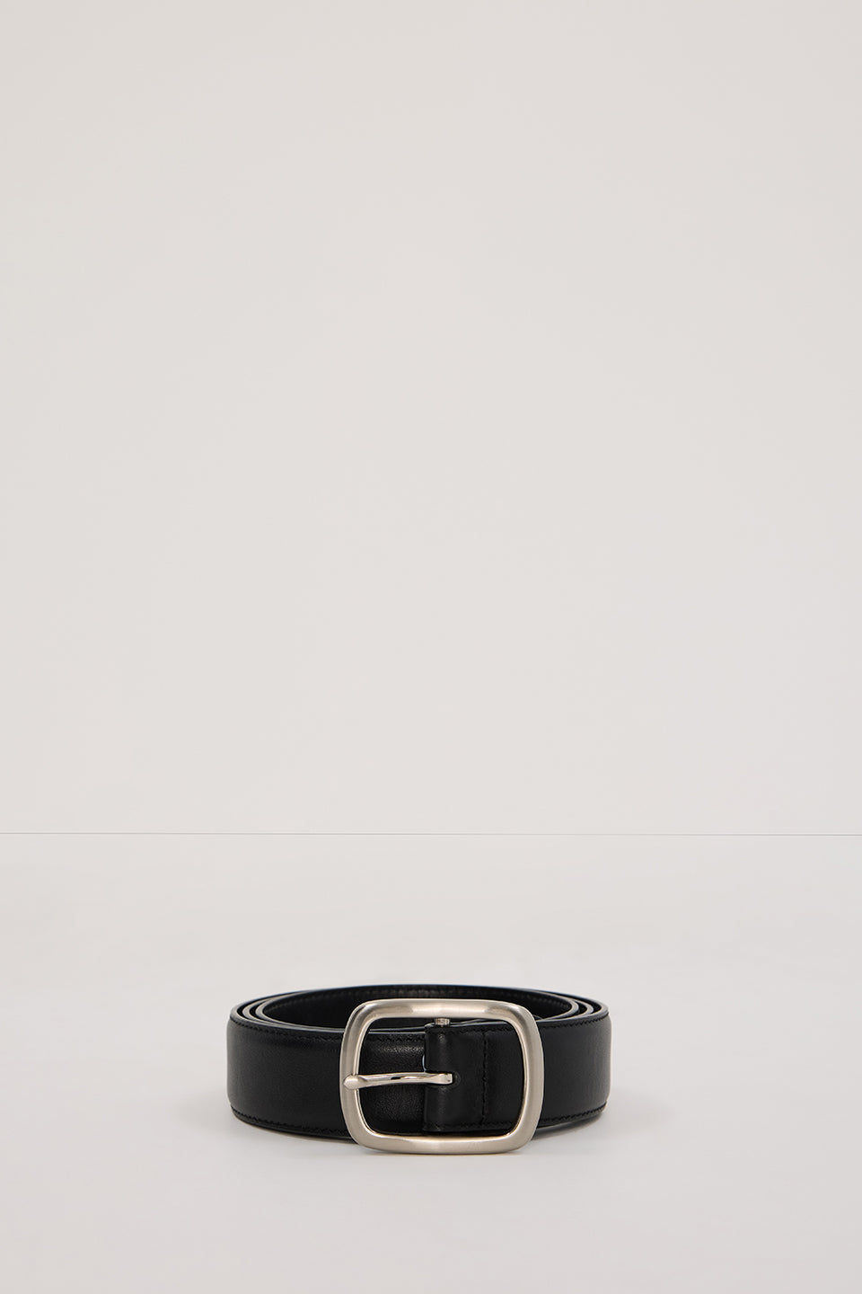 BRADFORD SILVER LEATHER BELT