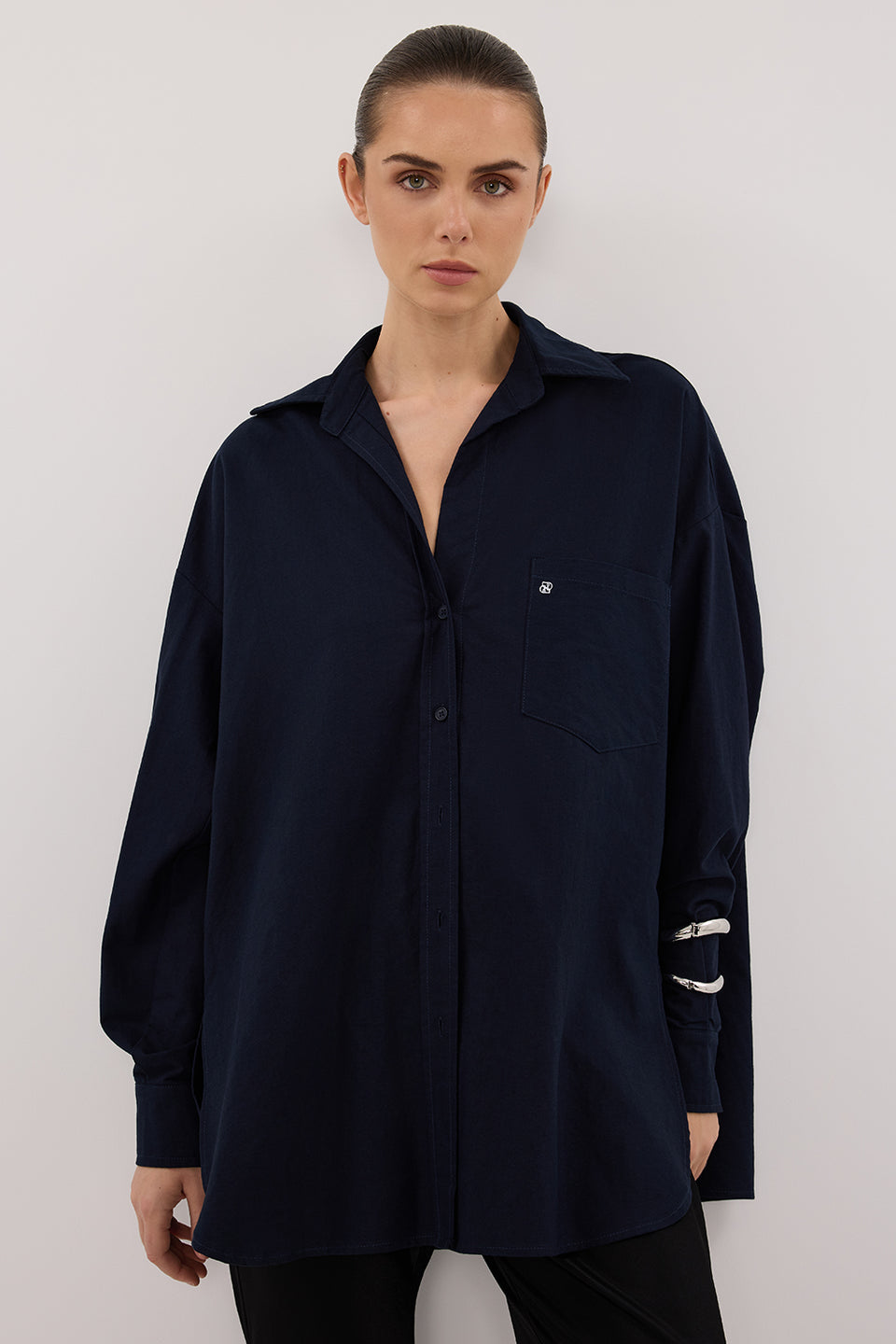 RHEA INK OVERSIZED COTTON SHIRT
