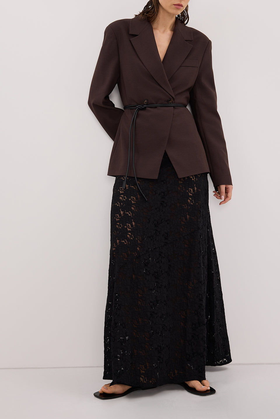 LOULA BLACK LACE SKIRT