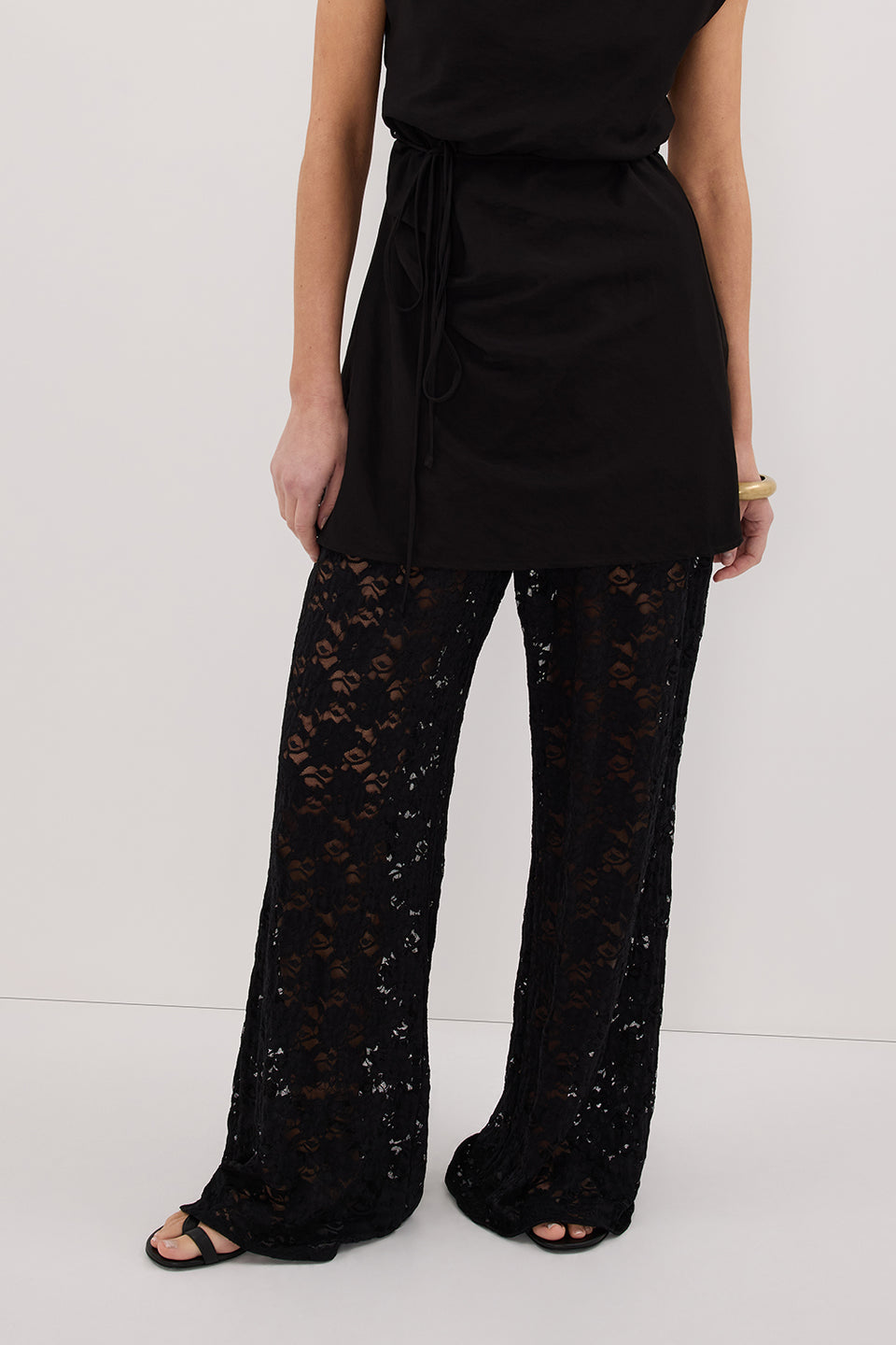 LOULA BLACK LACE PANT