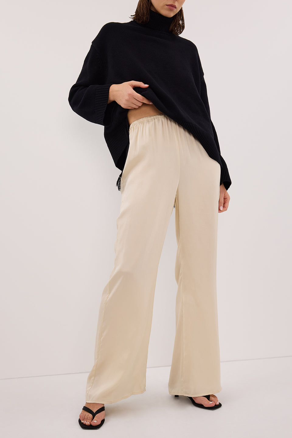 PIPPA STRAW SILK PANT