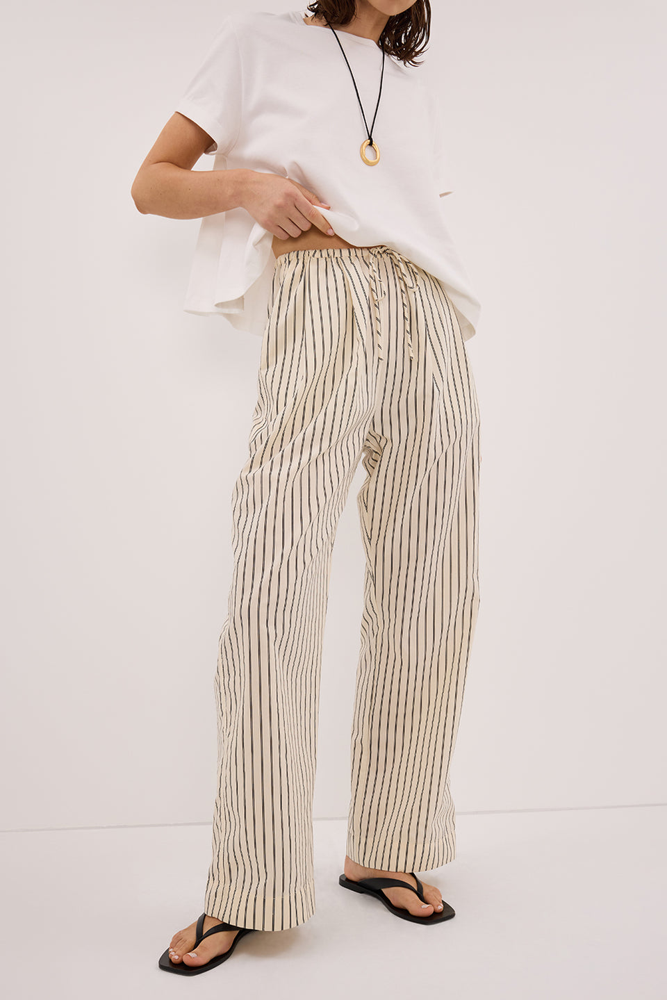 SABLE CREAM SILK BLEND PANT