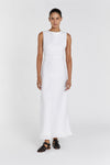 HARMONY WHITE LINEN MAXI DRESS
