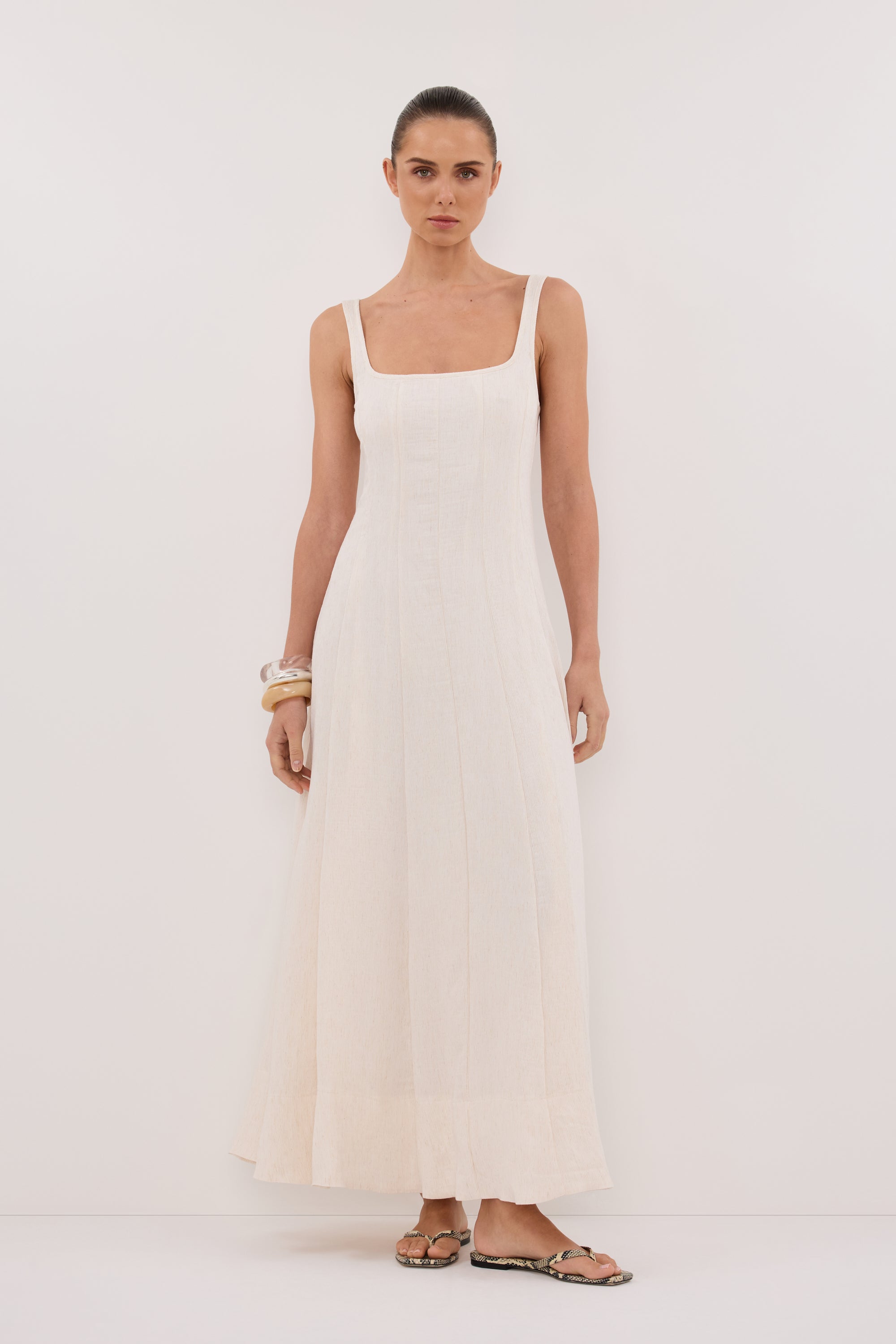 CANNE CREAM MIDI DRESS DISSH CANNE CREAM MIDI DRESS DISSH