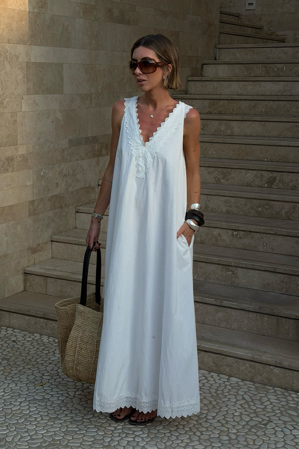 dissh white midi dress ALEXANDRA WHITE HYBRID MIDI DRESS  DISSH