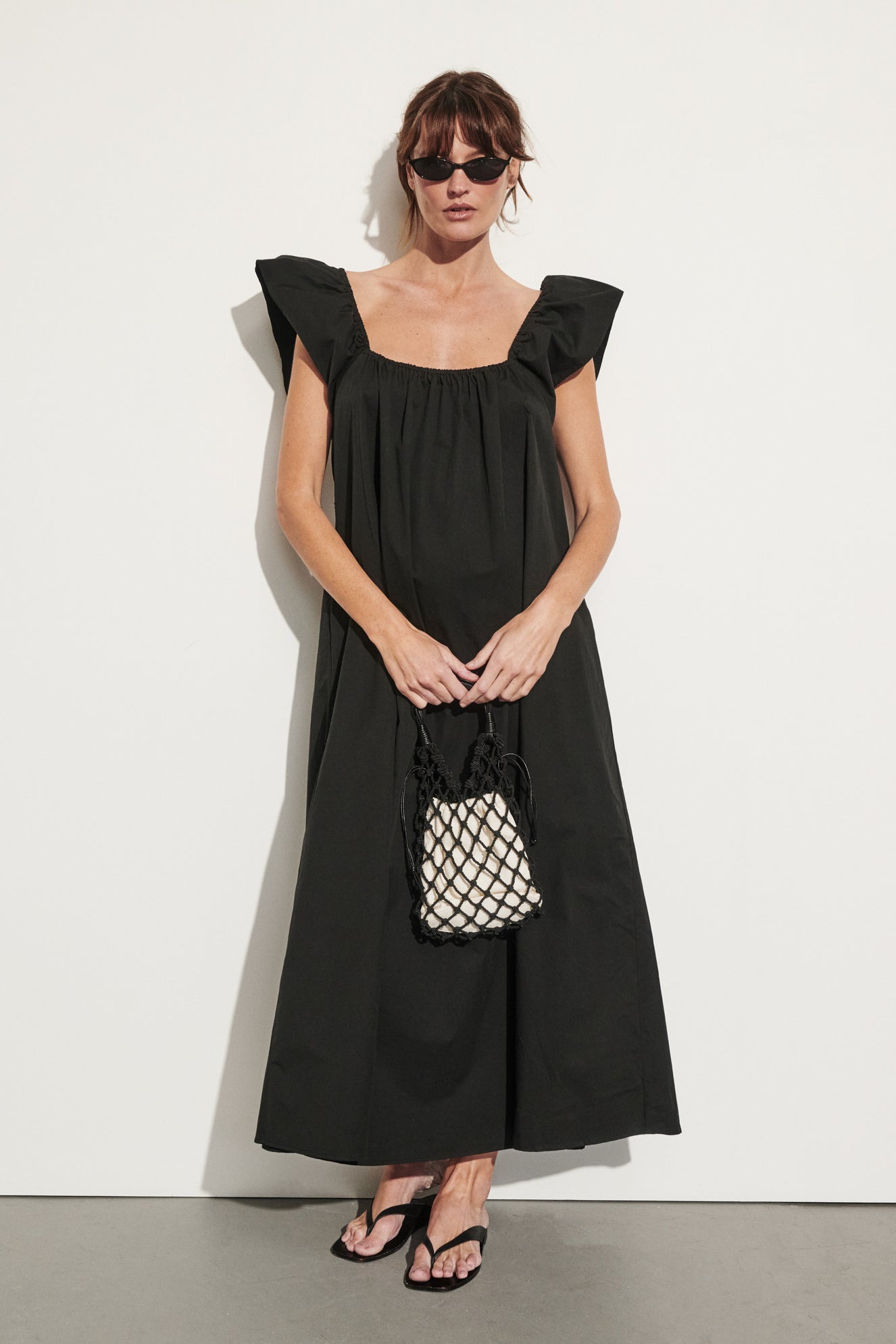 dissh black dress Kate Cotton Sleeveless Midi in By Prom Dresses 2024 Size-US:2 Extended hemline detail XS-3XL Sleeveless Maxi Dress