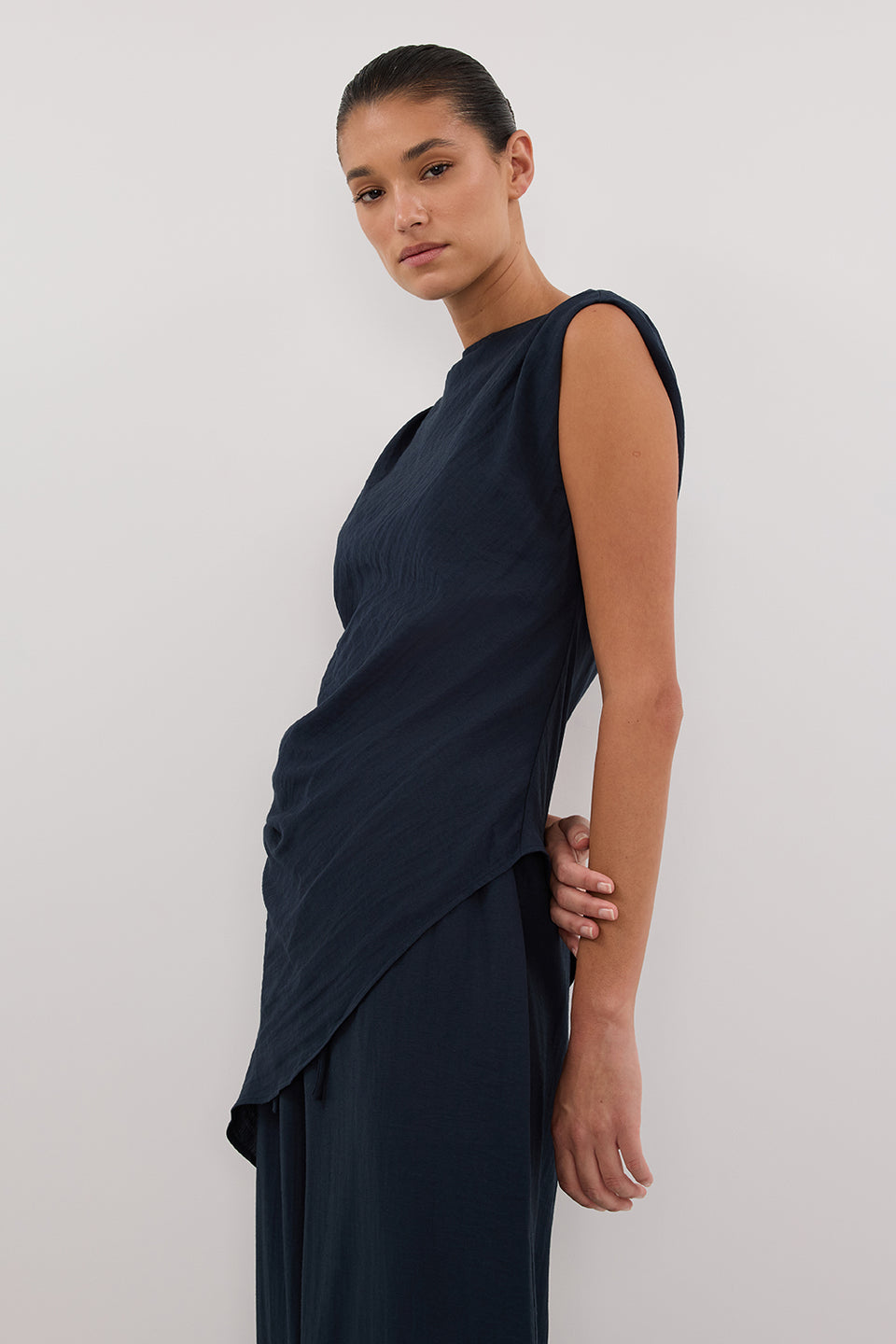 SHYLA SLATE ASYM TOP