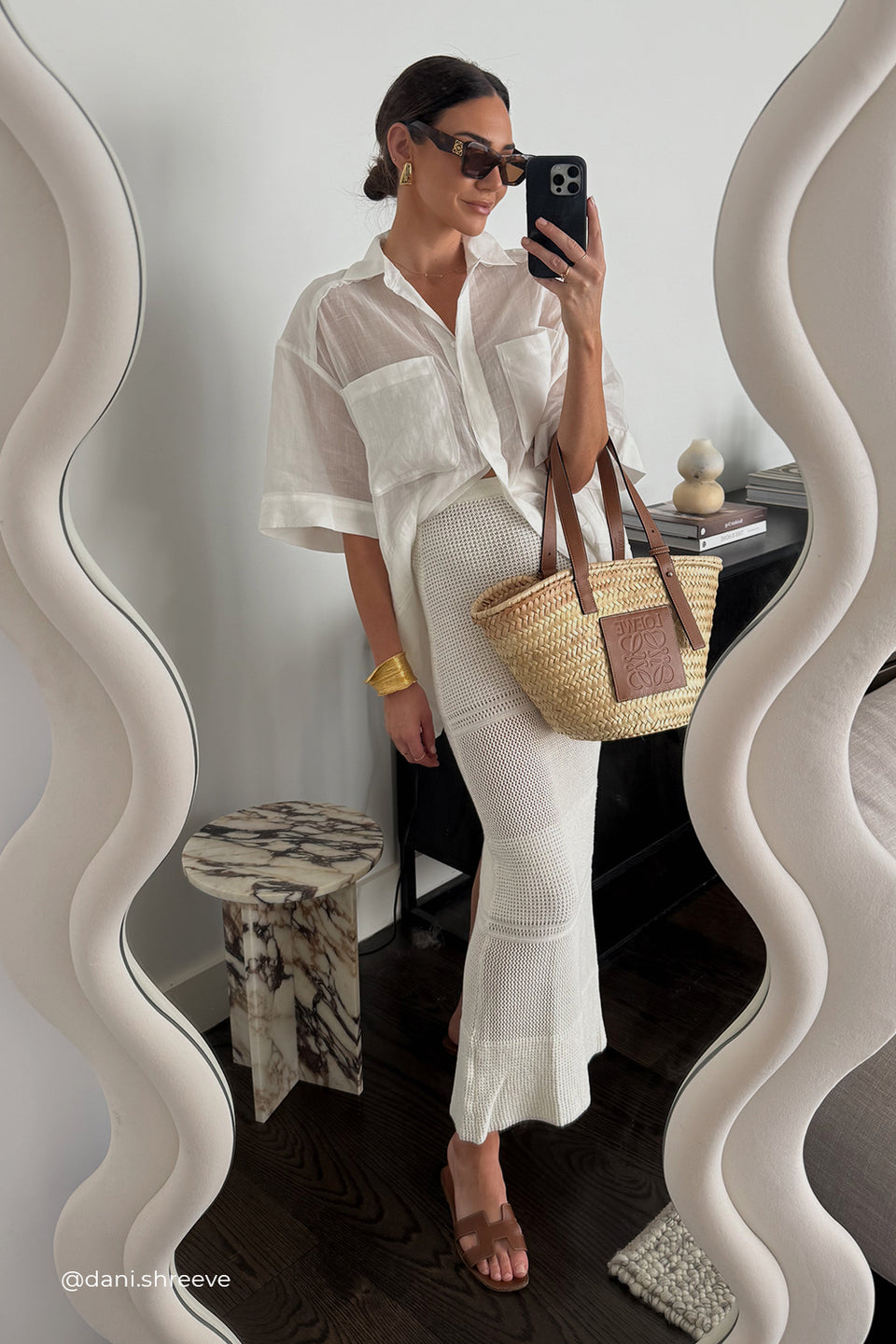 KAI WHITE RAMIE RESORT SHIRT