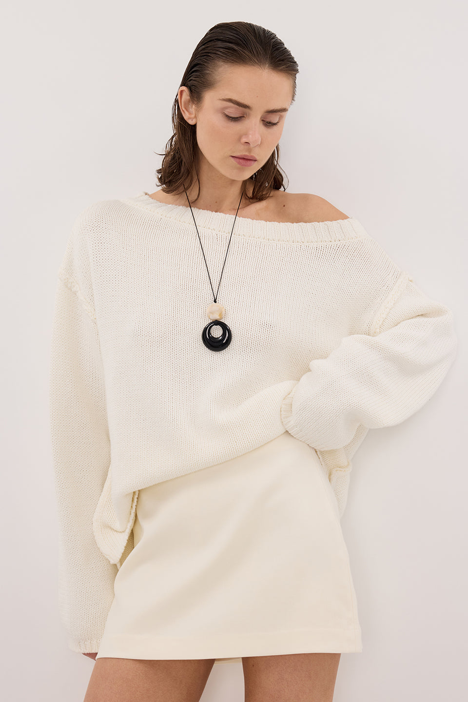 SOHO CREAM TAILORED SKORT