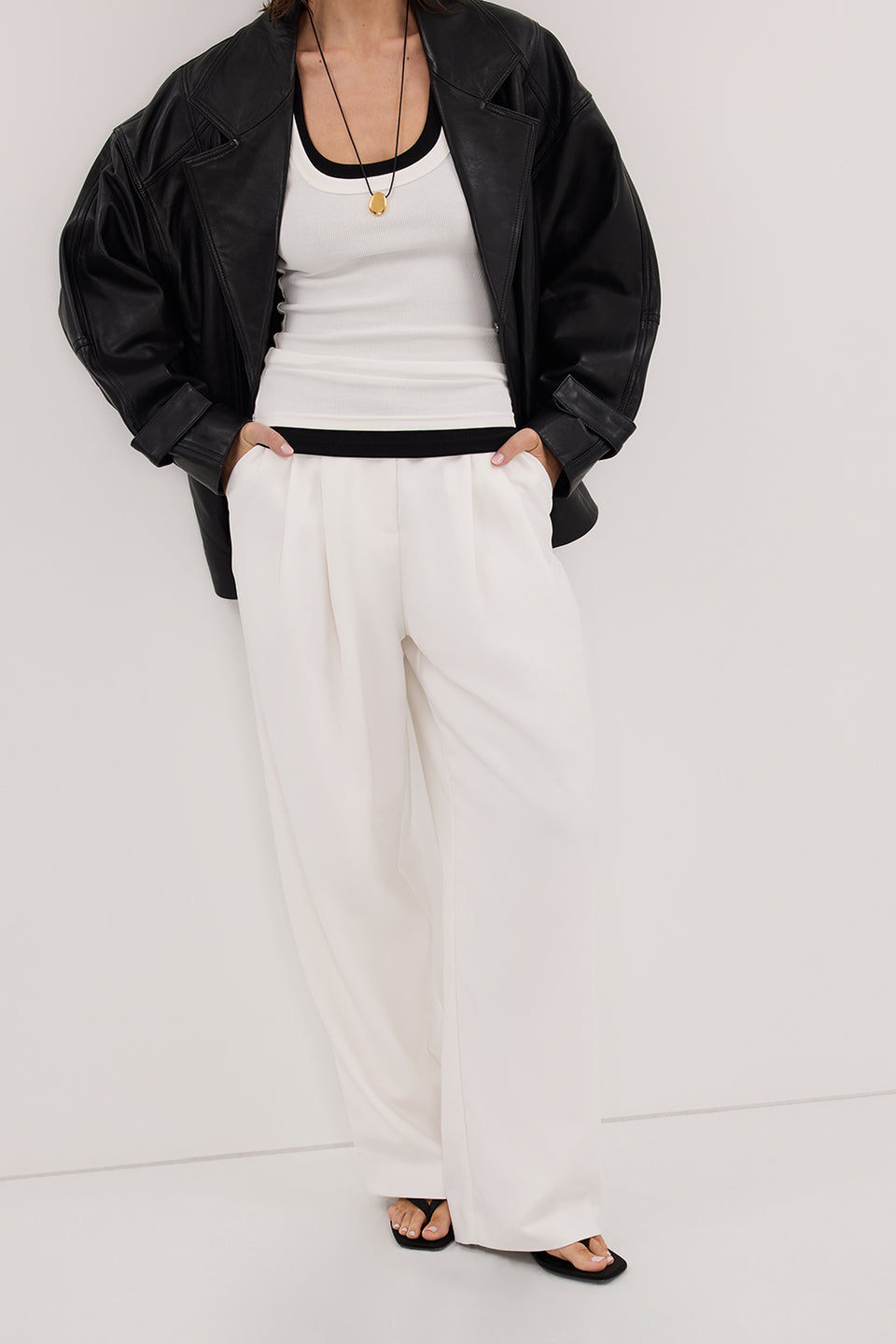 EDEN WHITEÂ TAILORED PANT