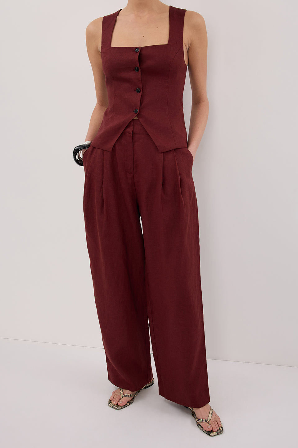 FRAN SAHARA LINEN PANT