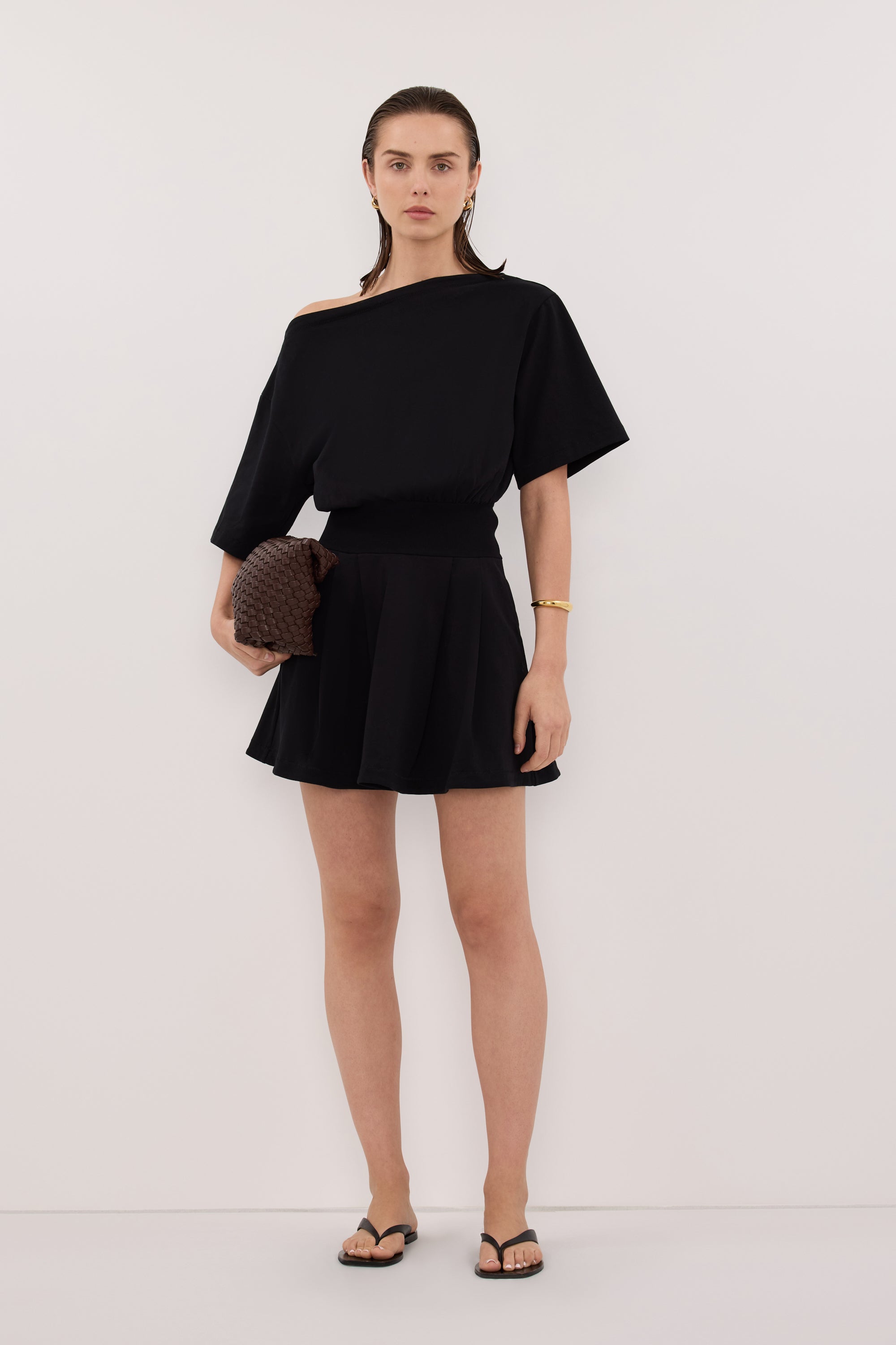 Esme Asym Mini Dress in Black By DISSH Esme Asym Mini Dress in Black By DISSH