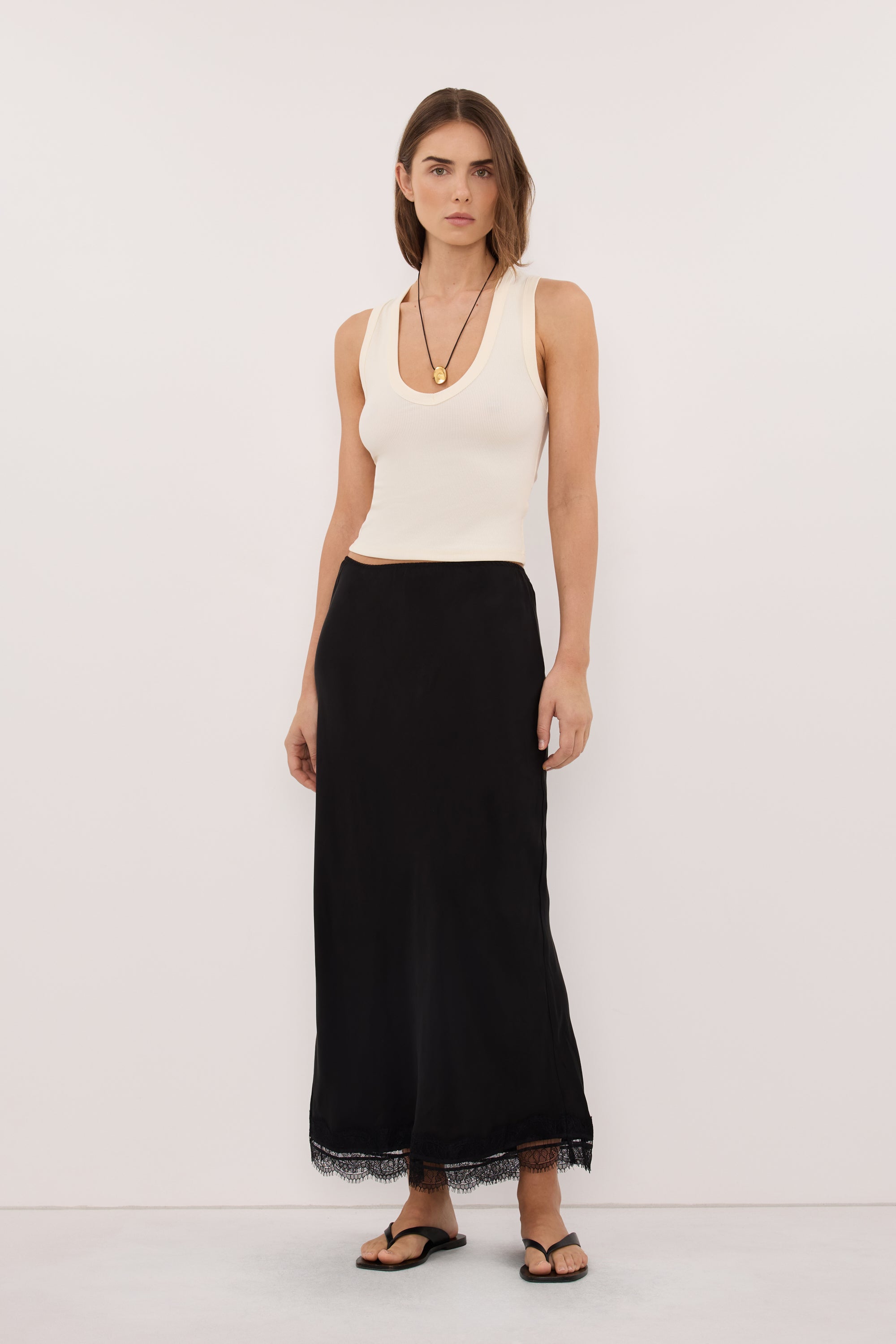 YASMIN STRAW KNIT TANK – DISSH