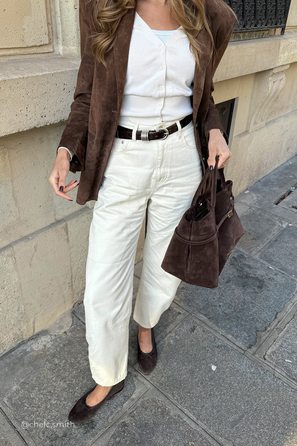 FINN CREAM TWISTED SEAM JEAN