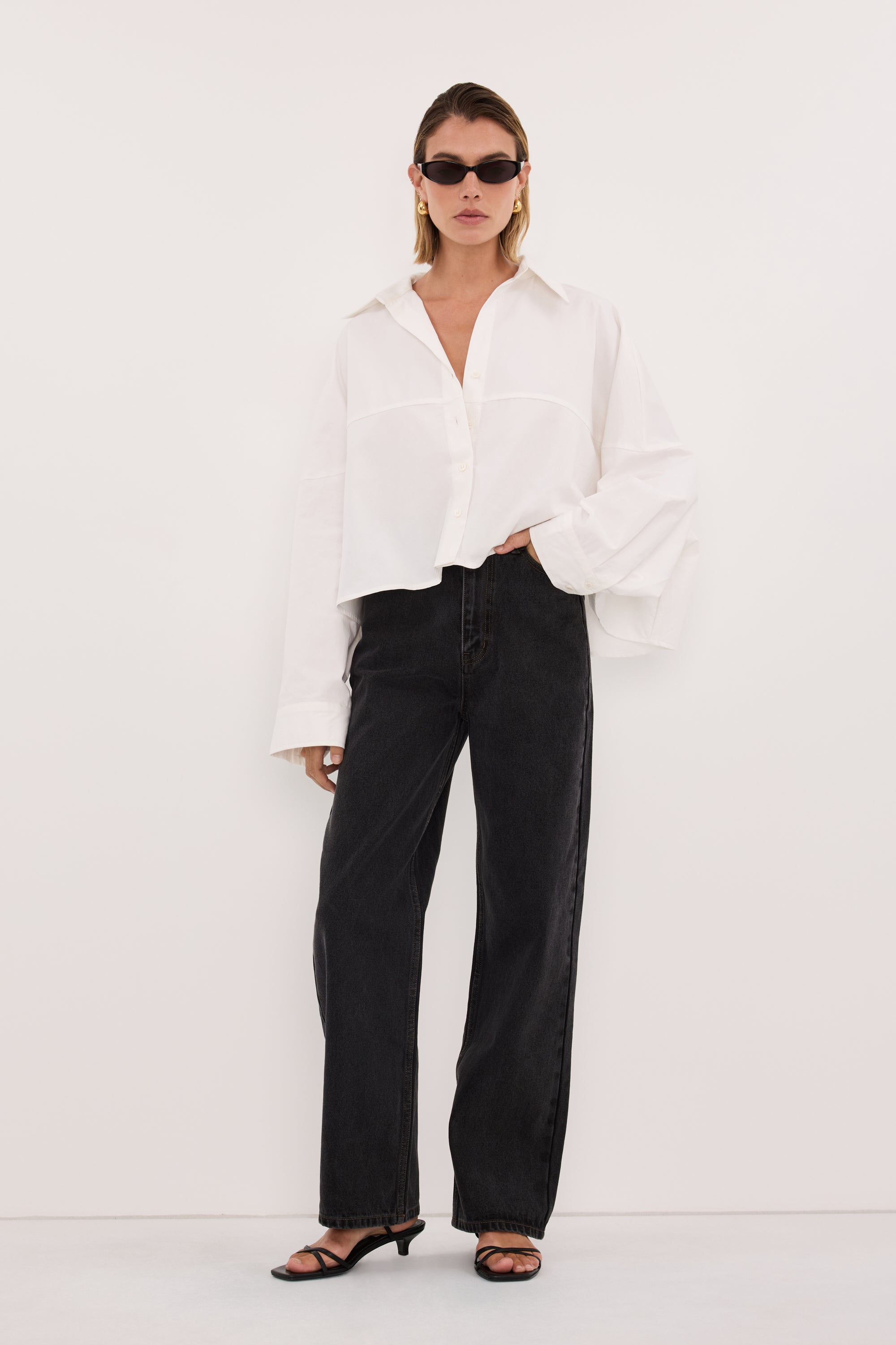Westin Black Rinse Straight Jeans in New Black By DISSH