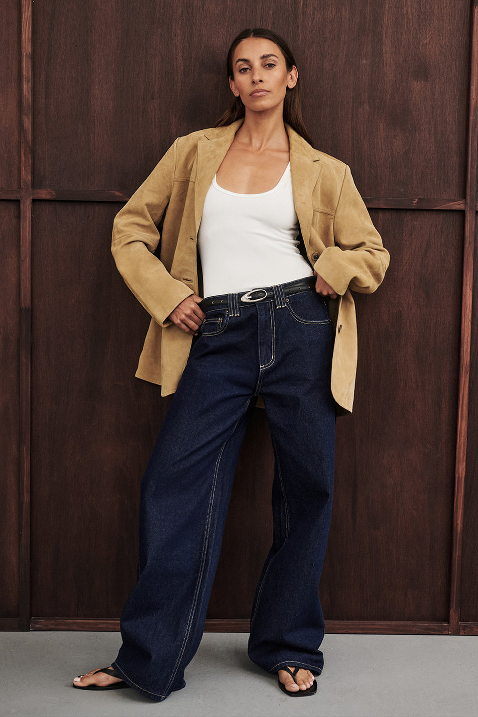 REAGAN 2.0 INDIGO SLOUCHY JEAN