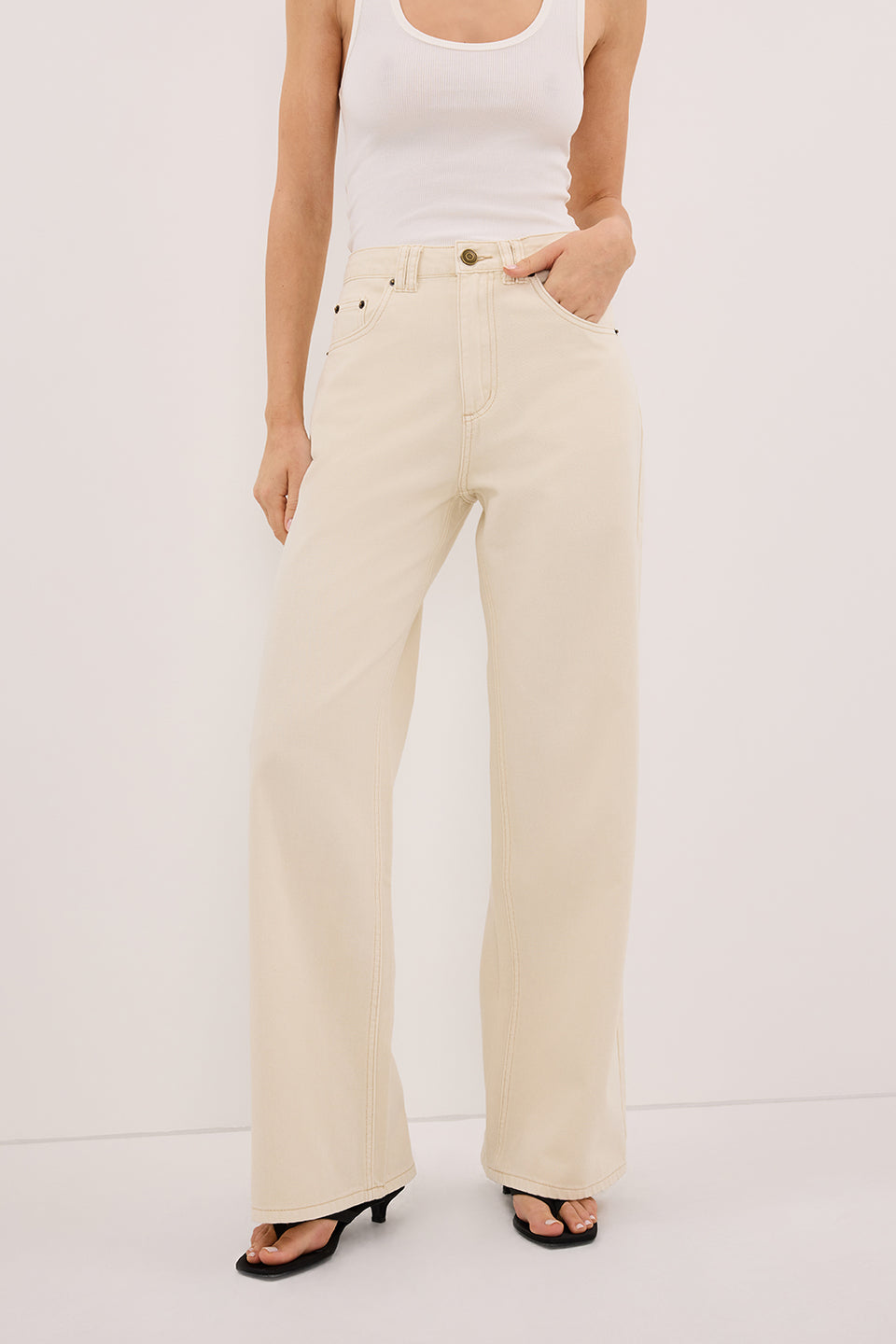 REAGAN 2.0 NATURAL SLOUCHY JEAN