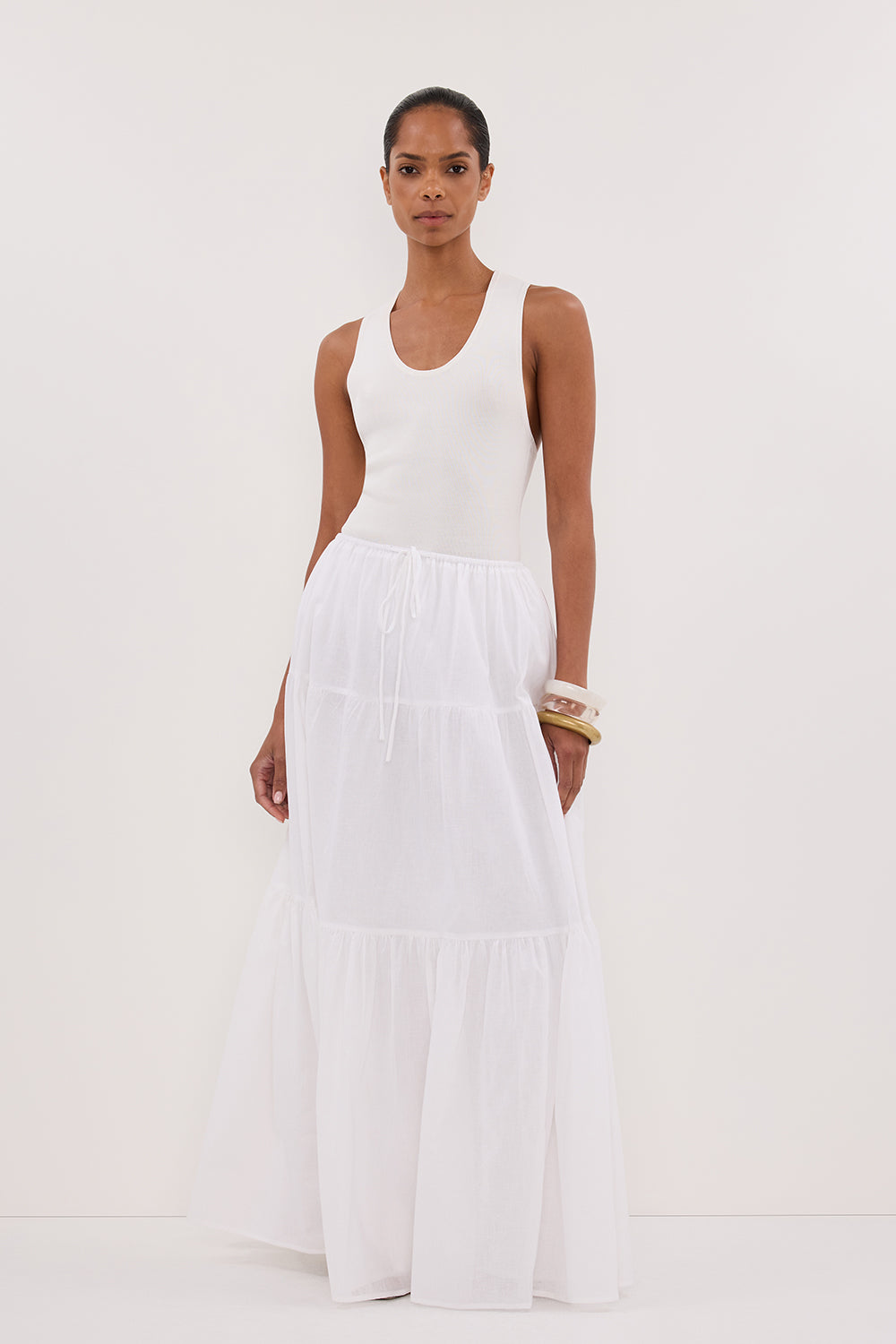 DEVIN OFF WHITE RACER KNIT TANK – DISSH