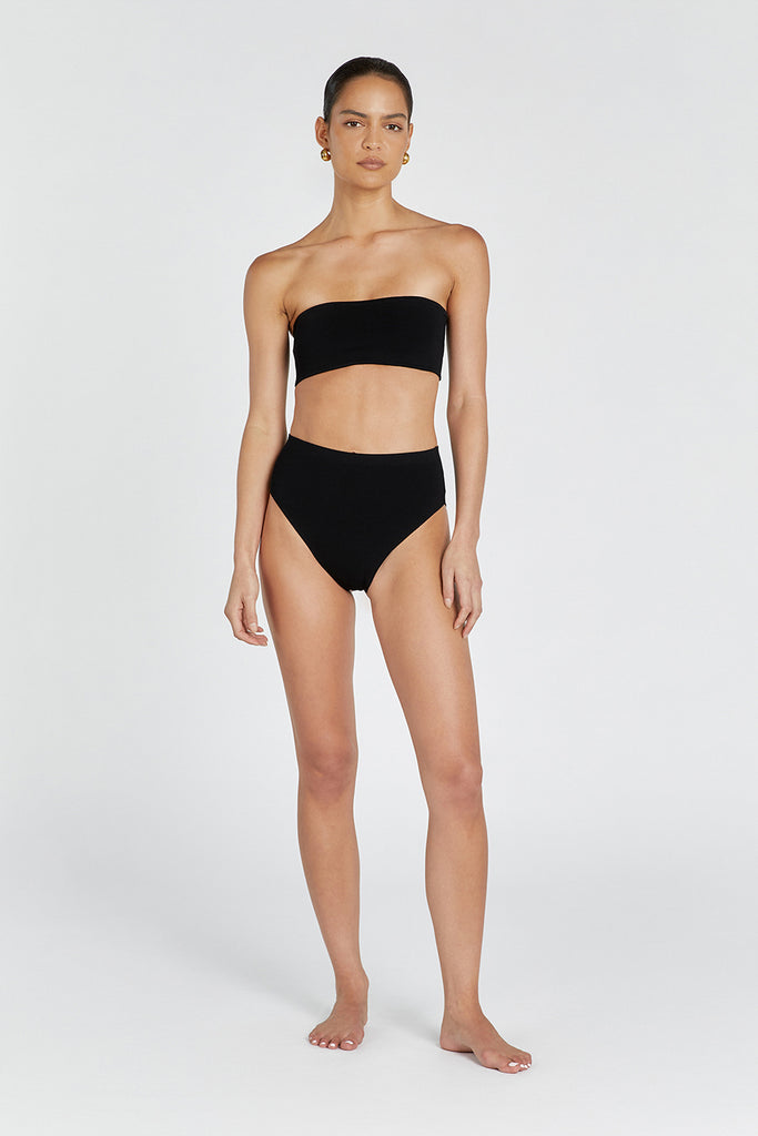 UNLINED BANDEAU - Bikini top - black