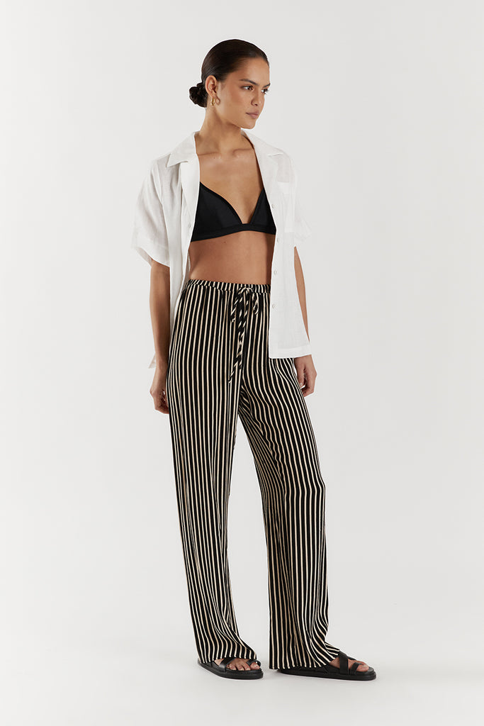 MINC - Buy Striped Khadi Cotton Drawstring Pants Online