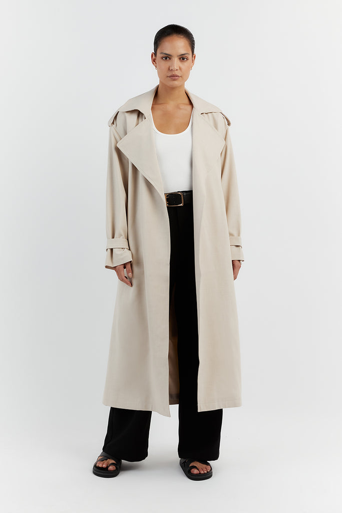 Stone best sale trench coat