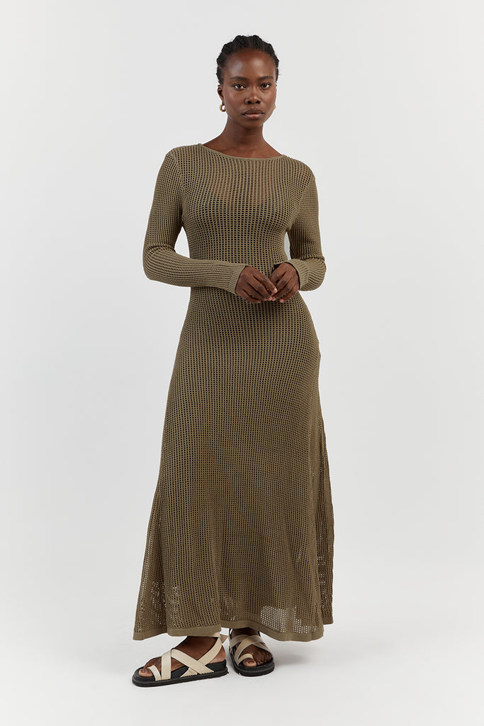 Miss Selfridge Premium Embellished Maxi Dress in Sage Green — UFO