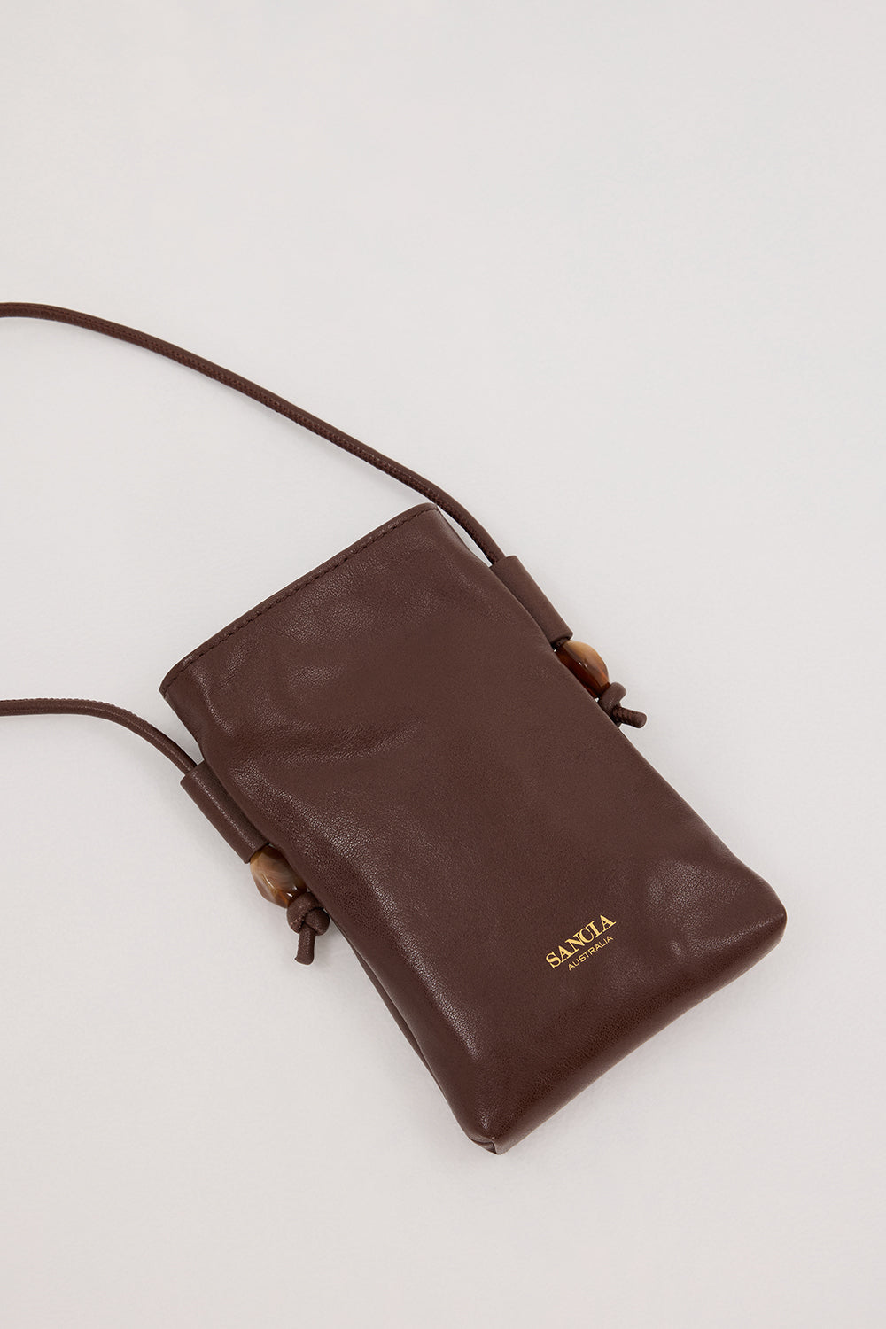 SANCIA THE ALVIDE COCOA PHONE BAG