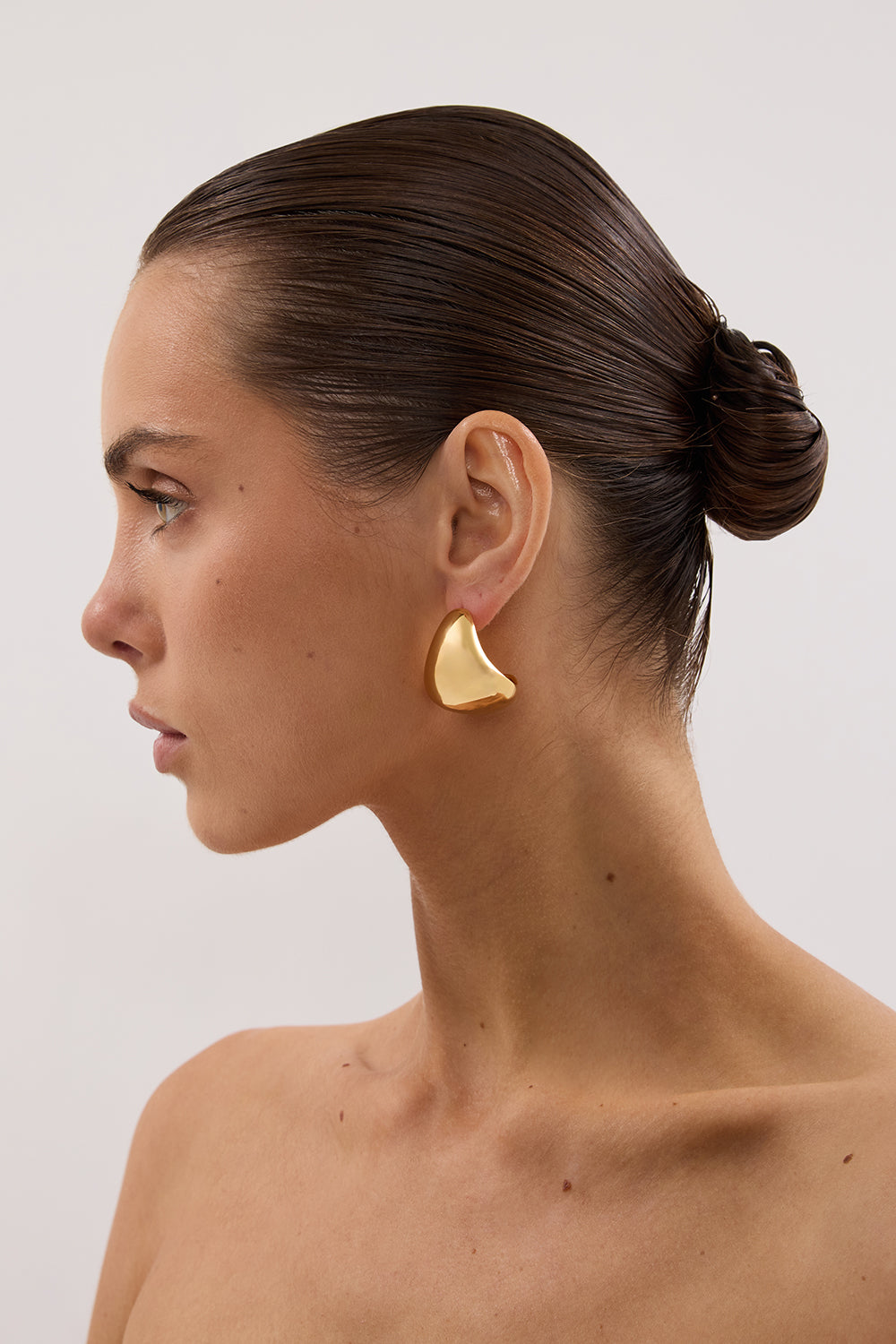 ANNA ROSSI THE ARCH EARRING GOLD