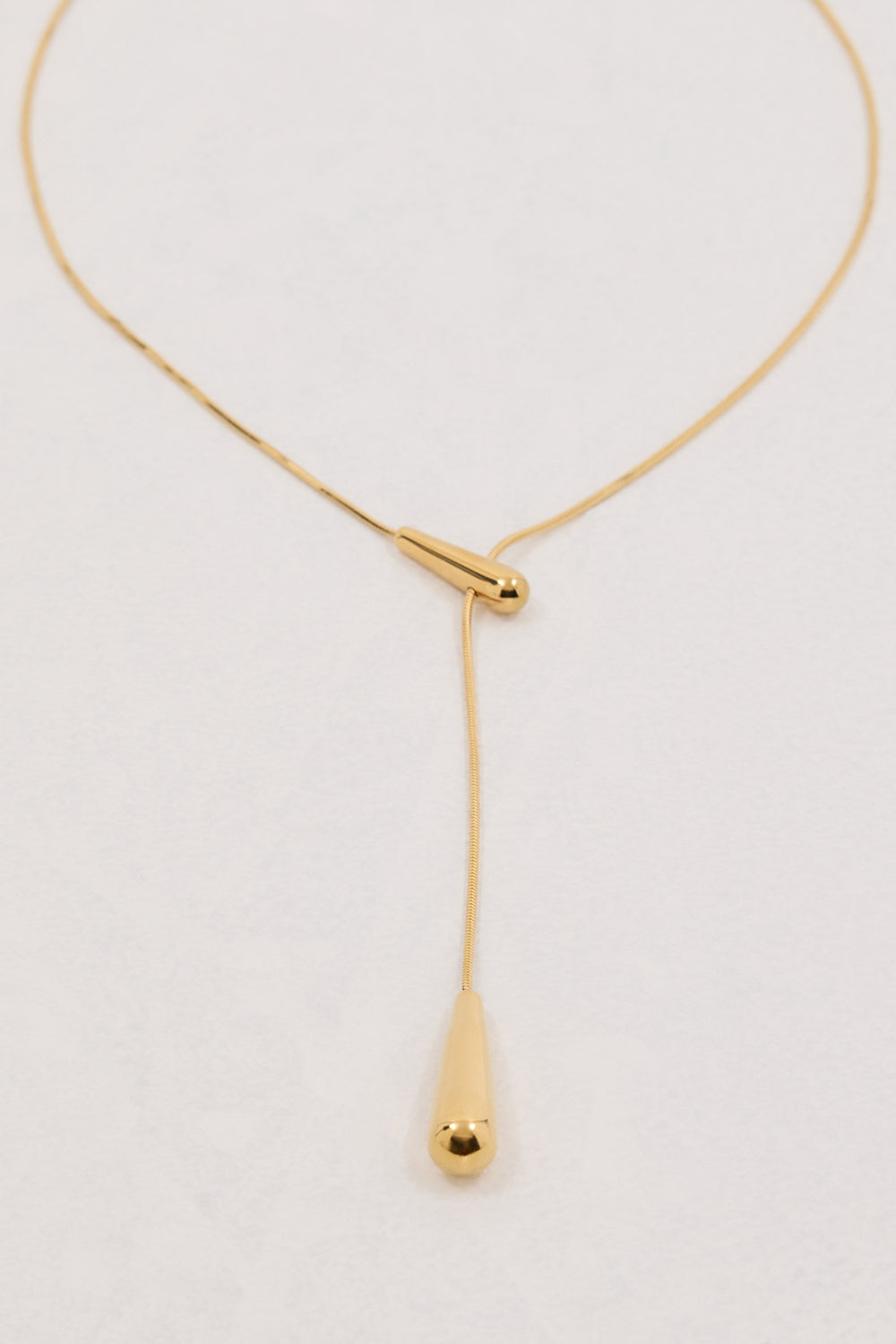 ANNA ROSSI GOLD DROP CHAIN NECKLACE