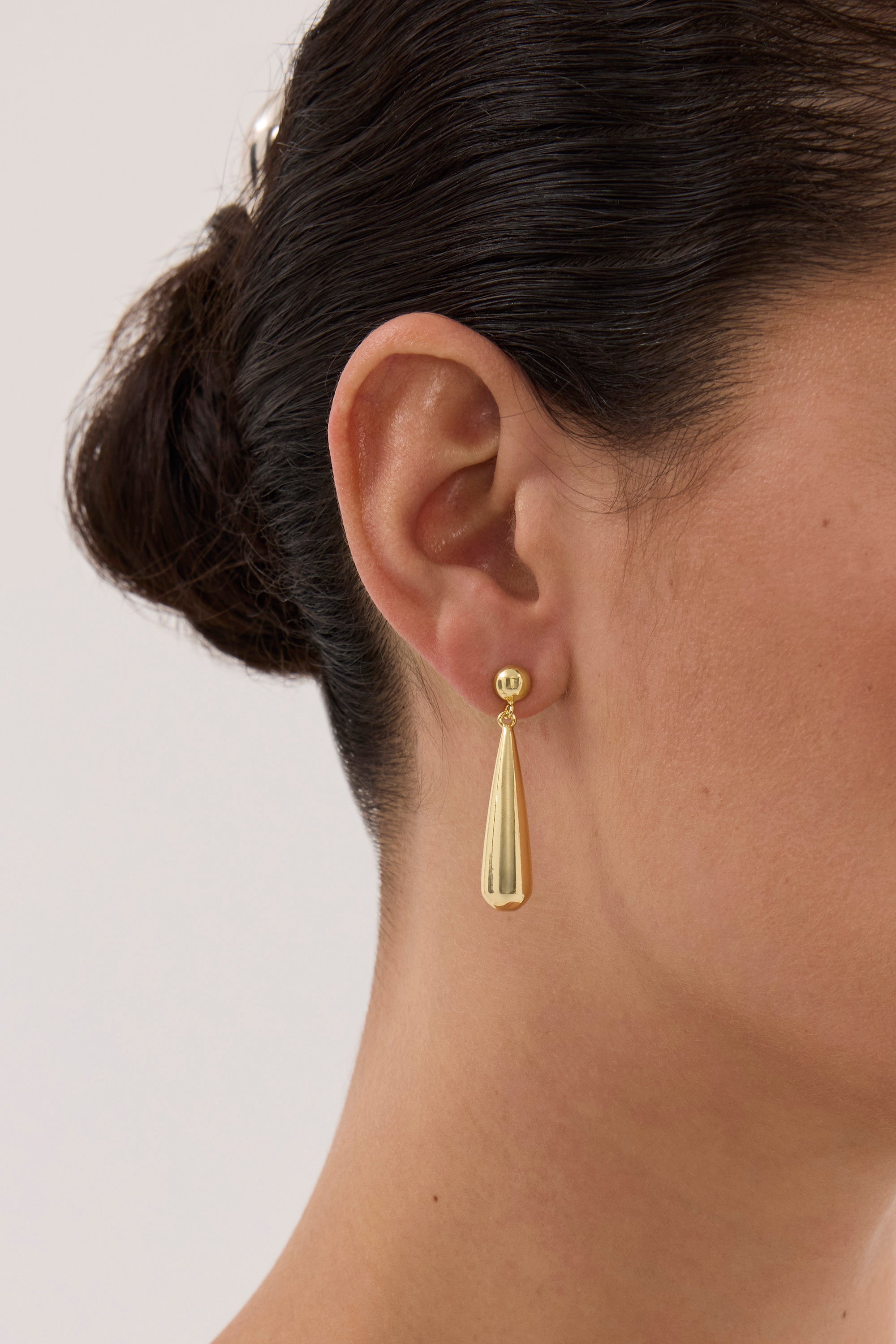 ANNA ROSSI DROP GOLD EARRING