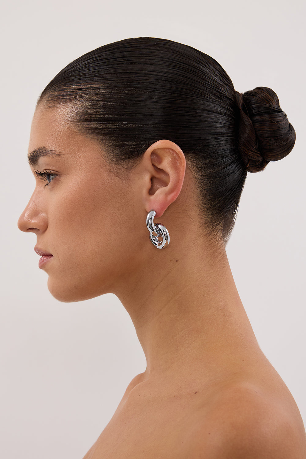 ANNA ROSSI THE LOOP HOOP SILVER