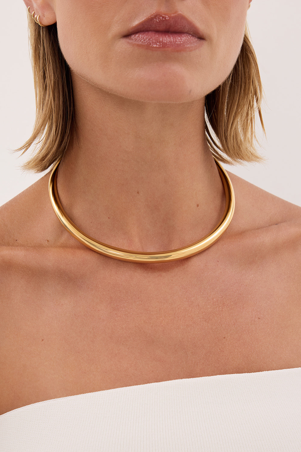ANNA ROSSI SLIDE ON NECKLACE GOLD