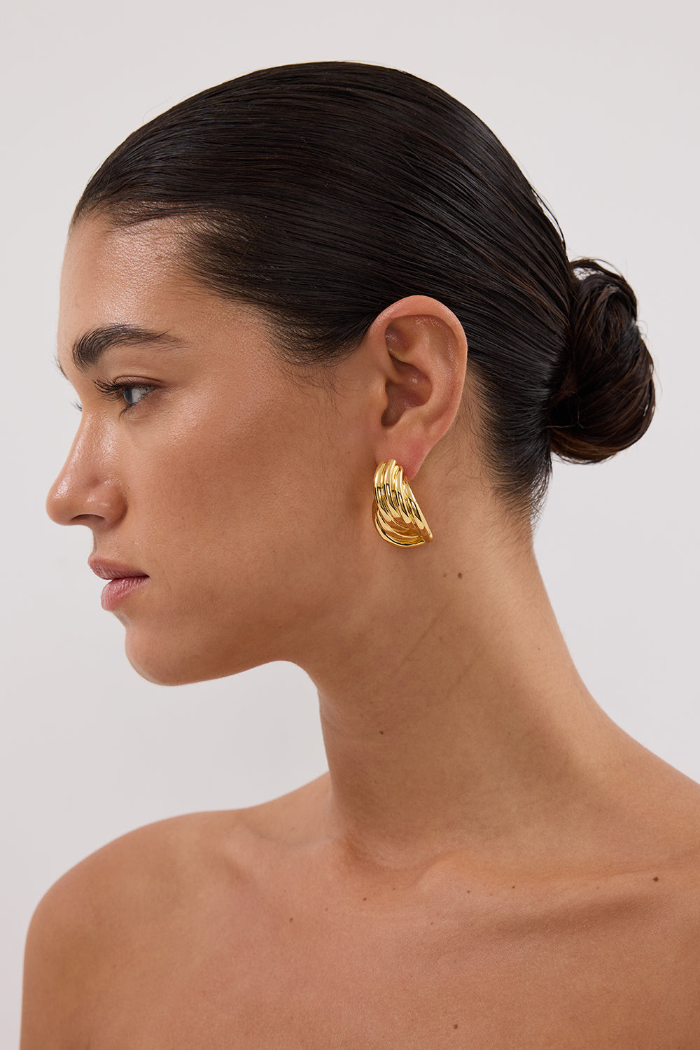 AMBER SCEATS QUINLAN EARRING GOLD