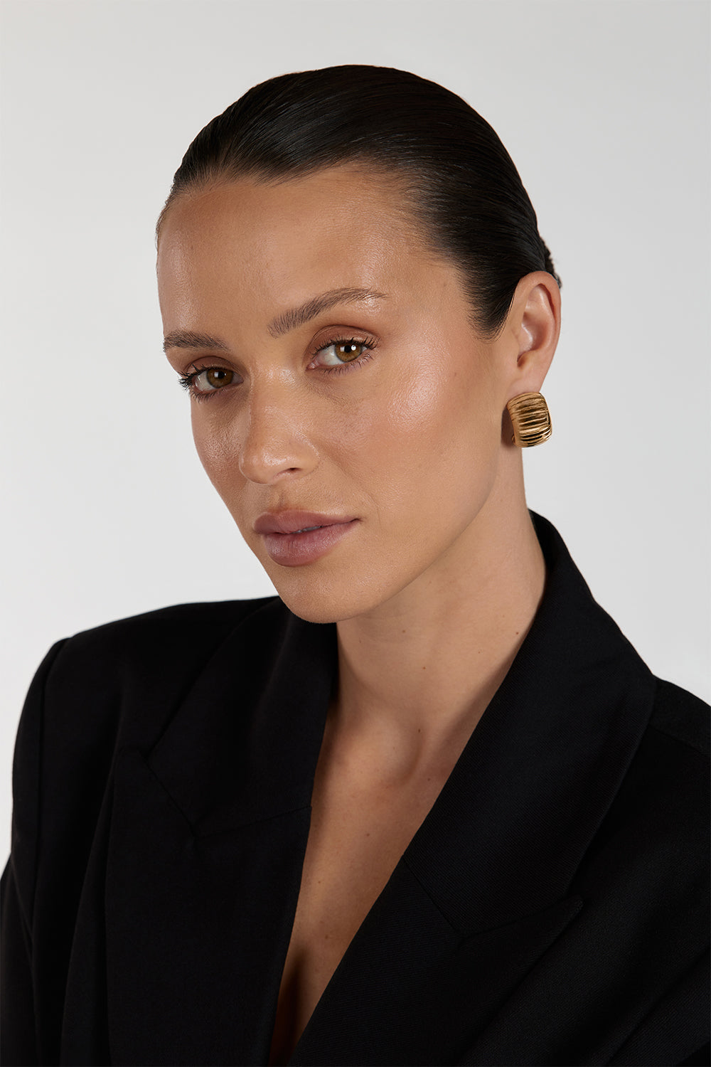 MÉGA STEP GOLD EARRING