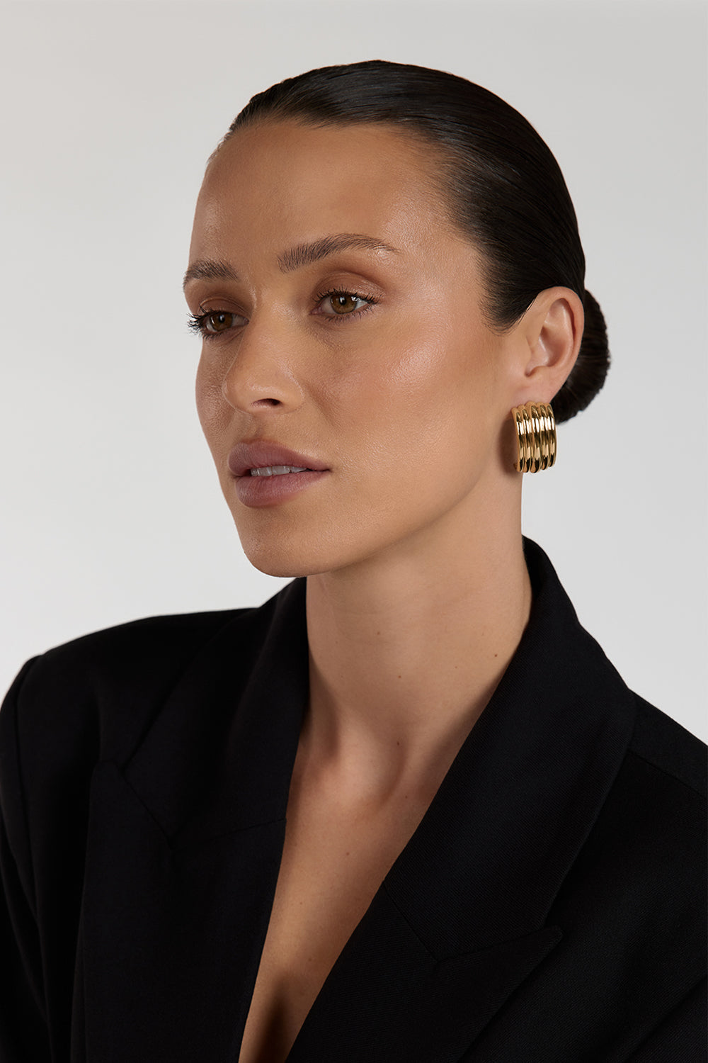 MÉGA WATERFALL LARGE GOLD EARRING