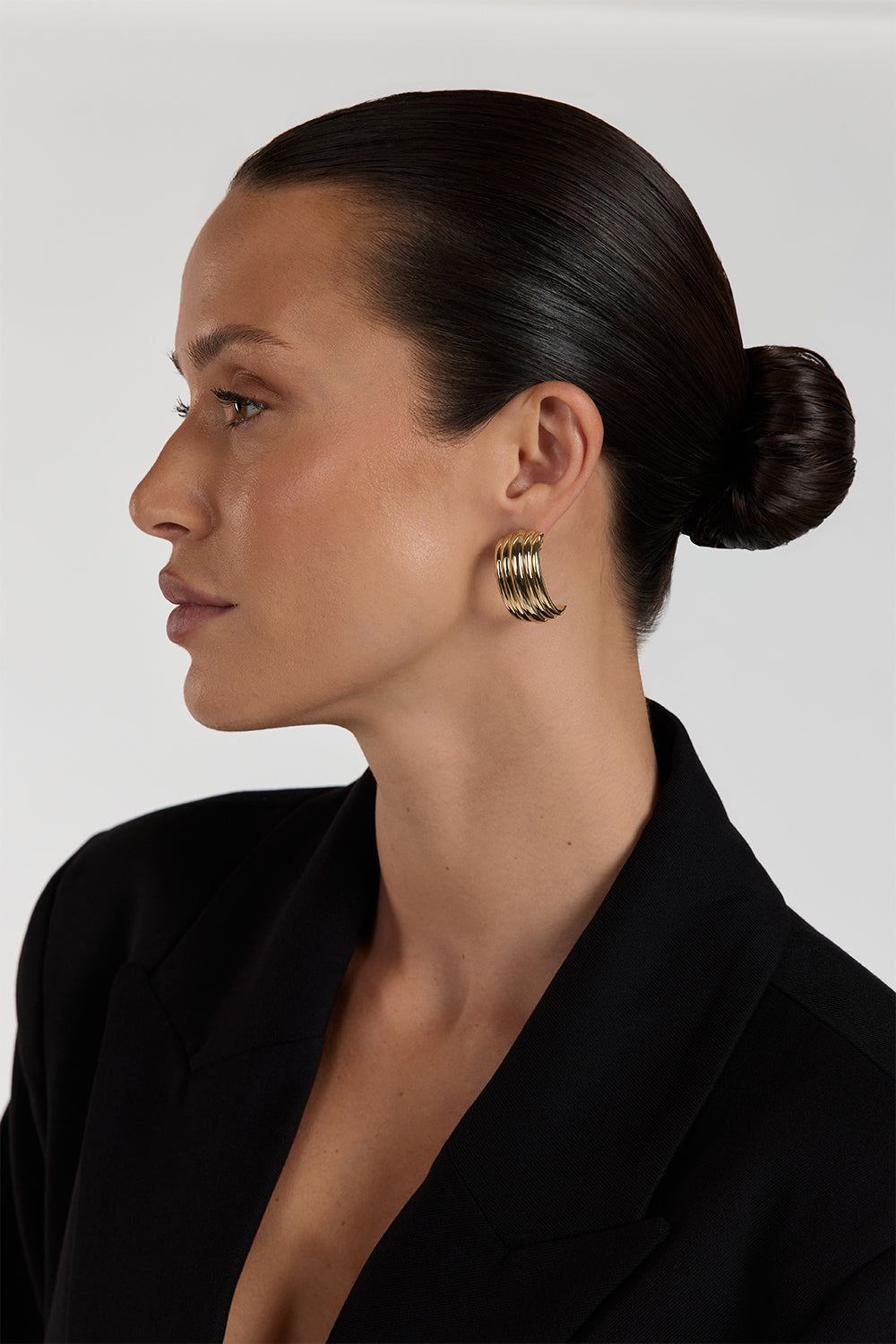 MÉGA WATERFALL LARGE GOLD EARRING