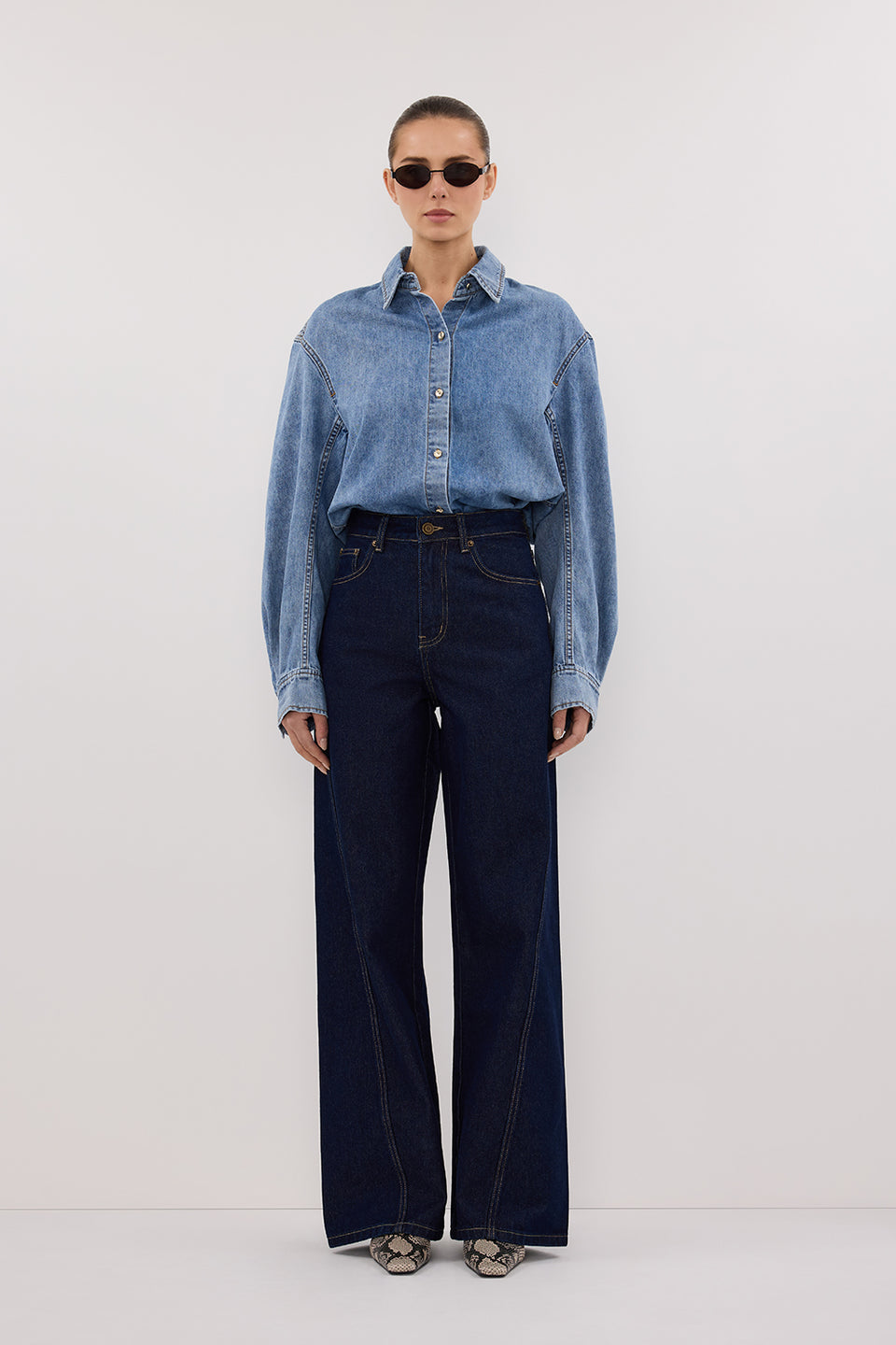 AMARA LIGHT BLUE DENIM SHIRT