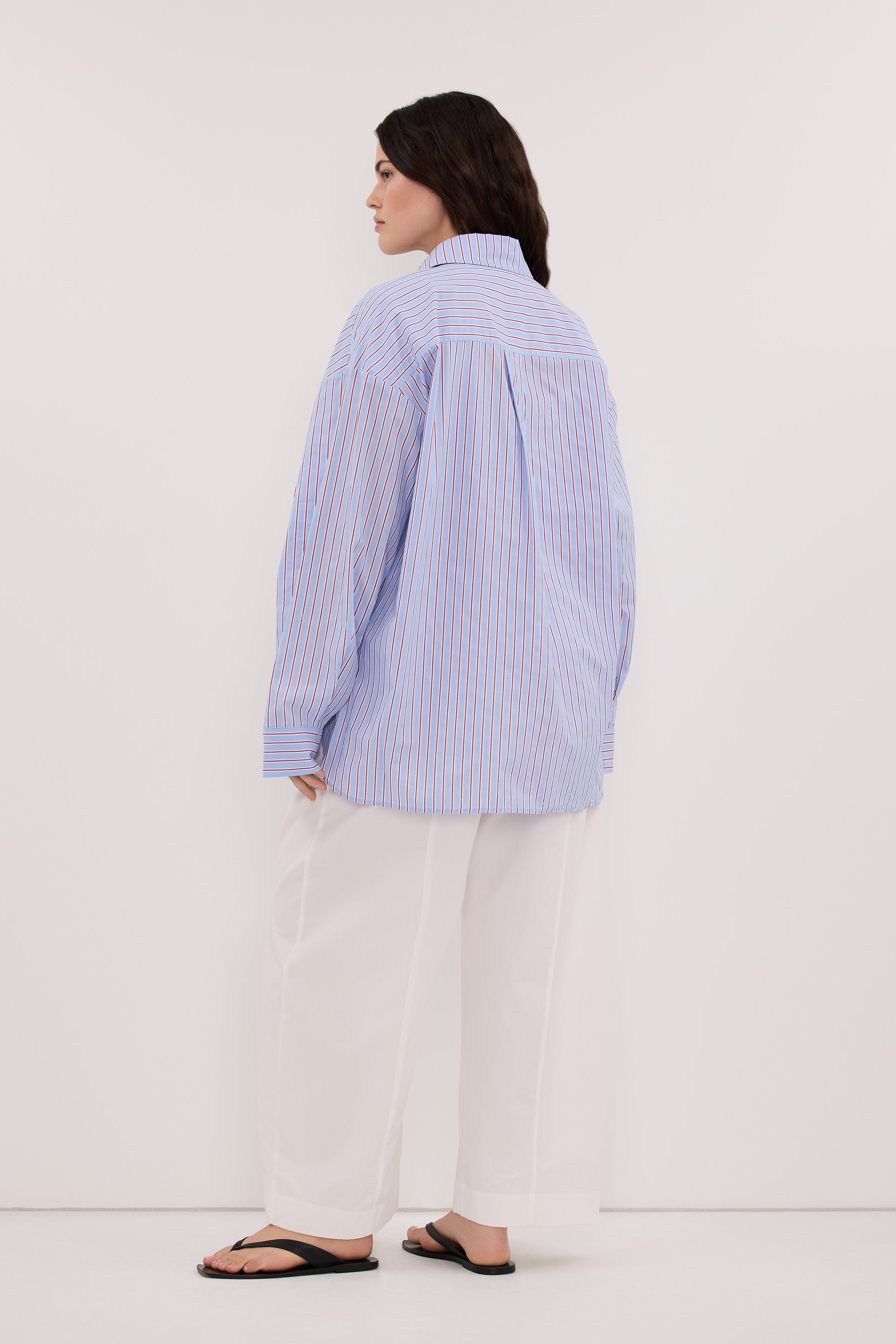 ORSON BLUE STRIPE COTTON SHIRT