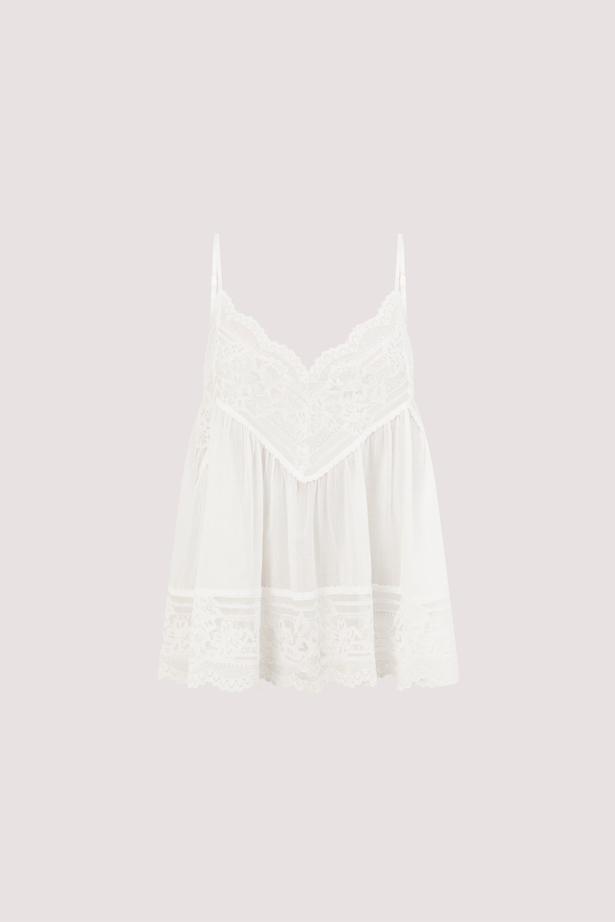 ELISA WHITE COTTON SHEER TOP – DISSH