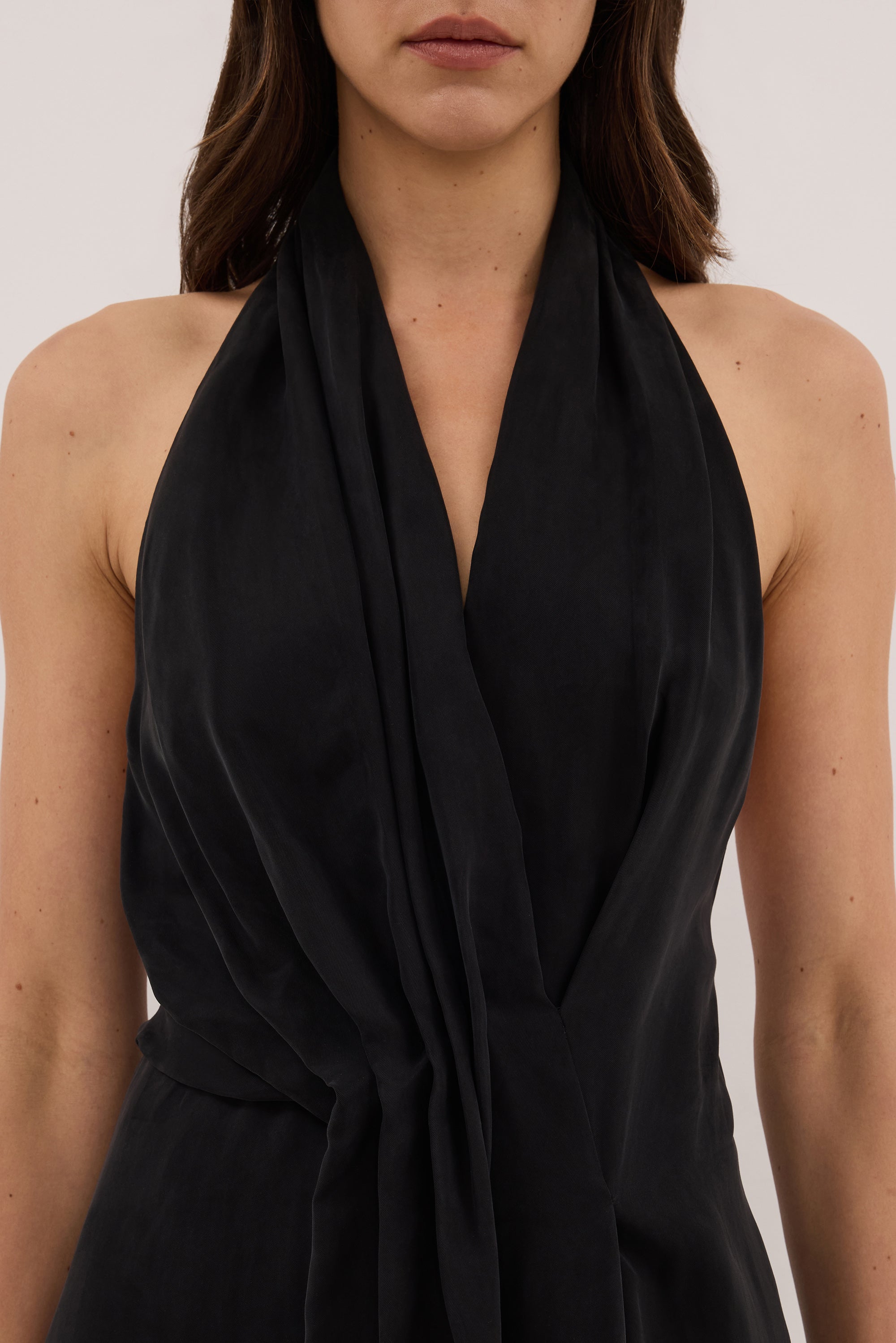 SARIAN BLACK CUPRO TOP