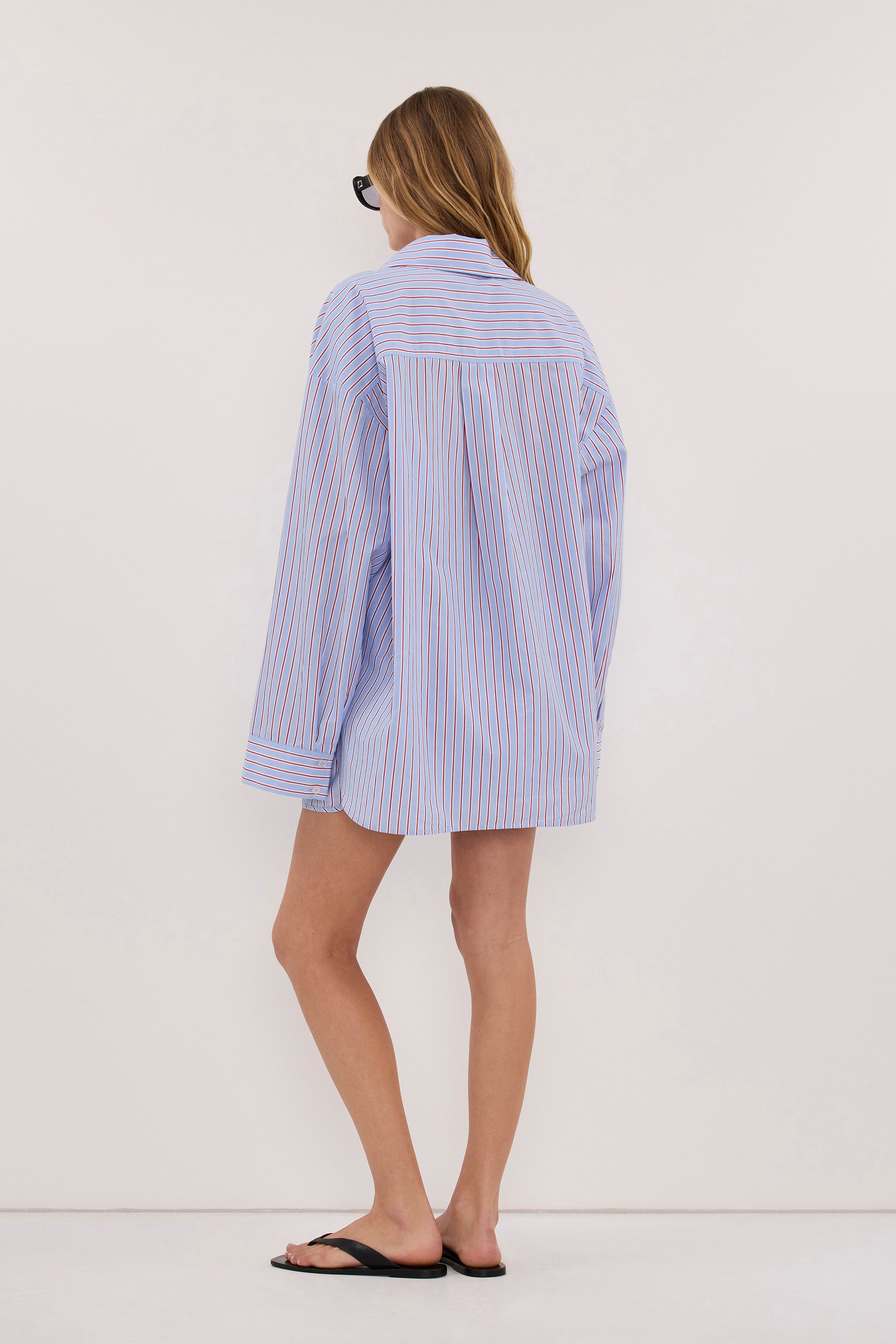 ORSON BLUE STRIPE COTTON SHORT