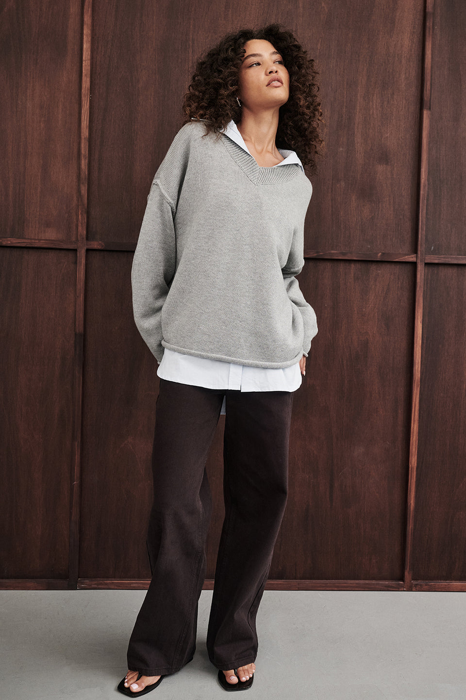 REAGAN 2.0 BURNT CHOC SLOUCHY JEAN