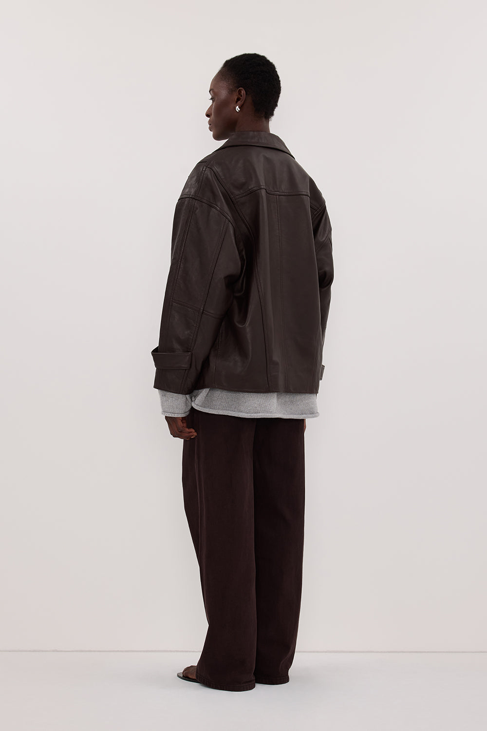 REAGAN 2.0 BURNT CHOC SLOUCHY JEAN