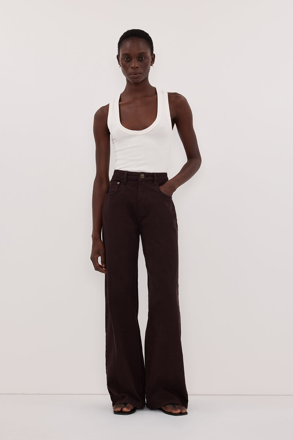 REAGAN 2.0 BURNT CHOC SLOUCHY JEAN