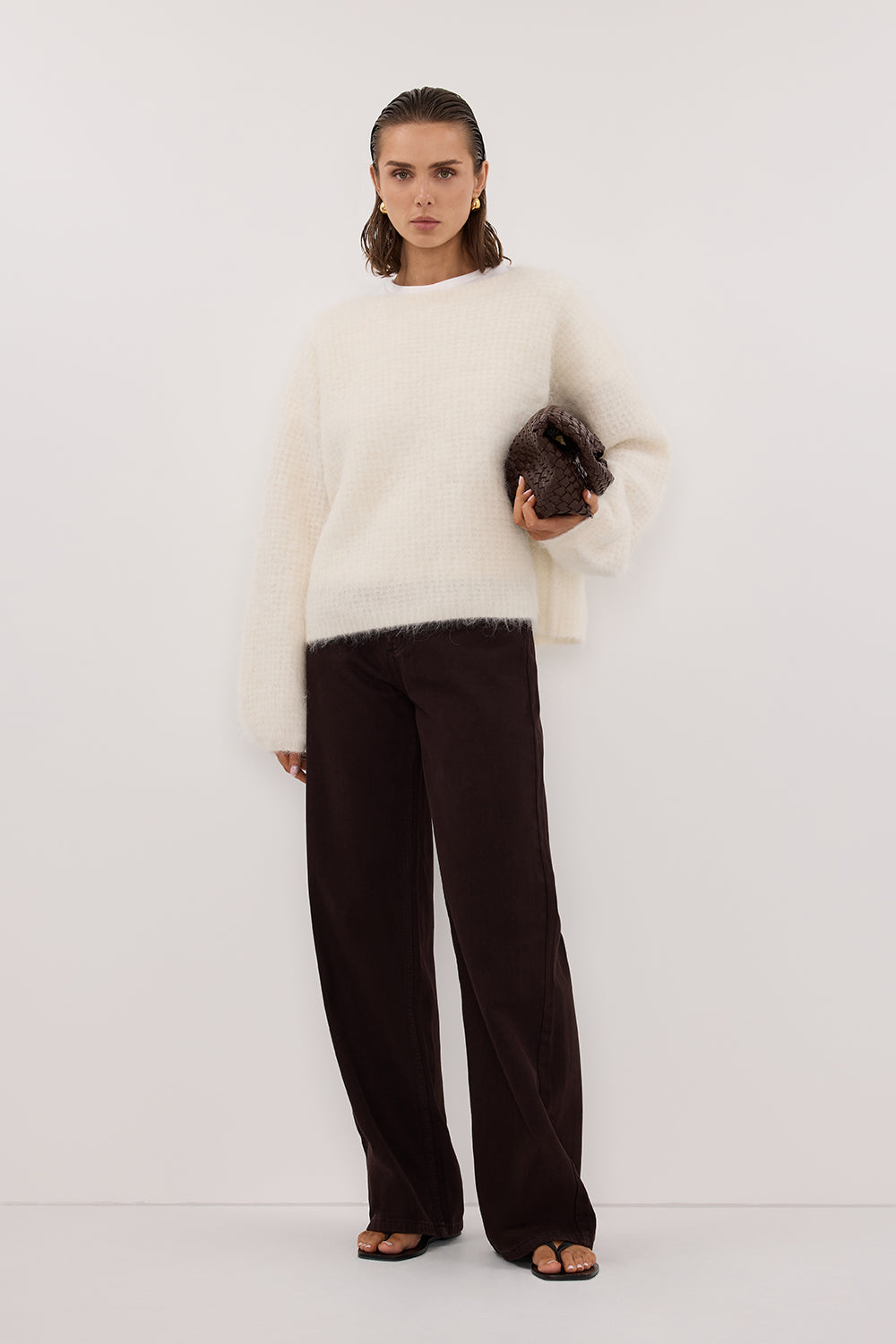 REAGAN 2.0 BURNT CHOC TALL SLOUCHY JEAN