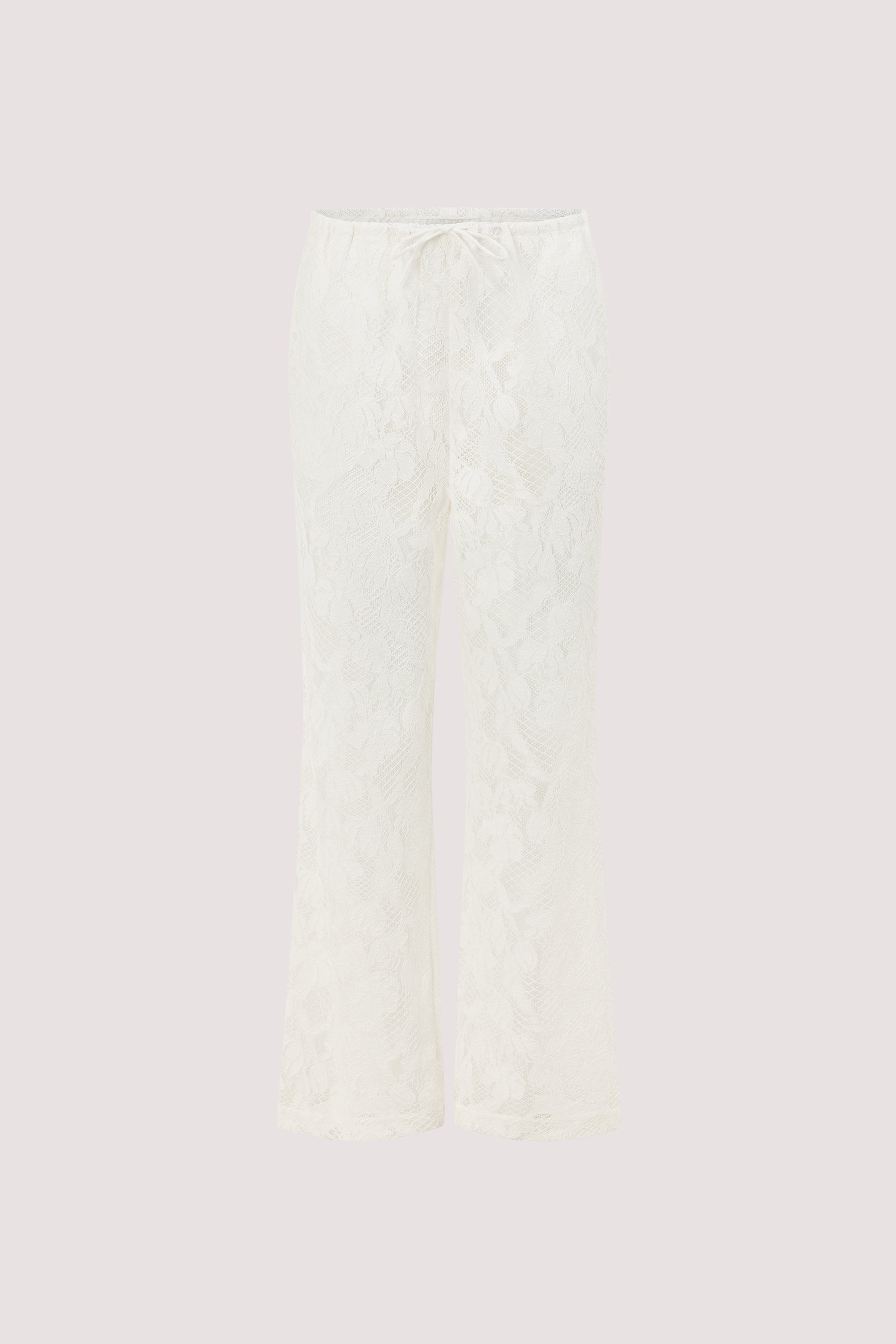 LUCINE WHITE LACE PANT