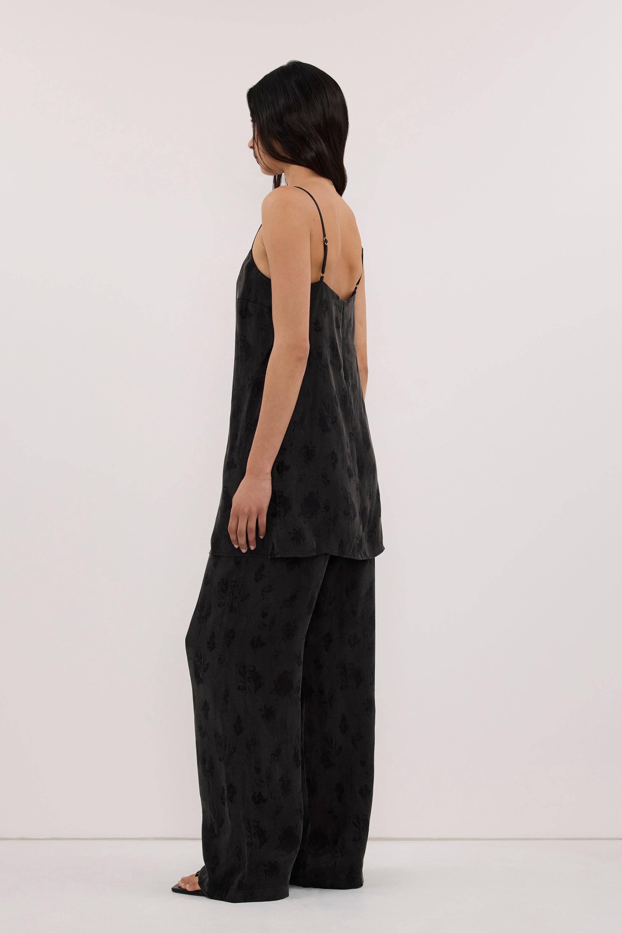 NARA BLACK JACQUARD PANT