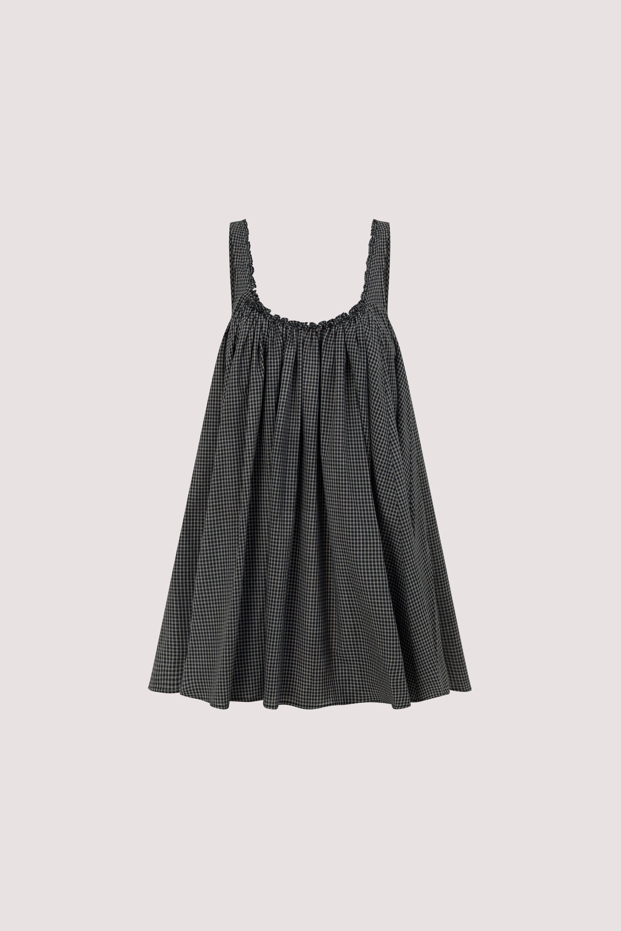 ARABELLA BLACK CHECK MINI DRESS
