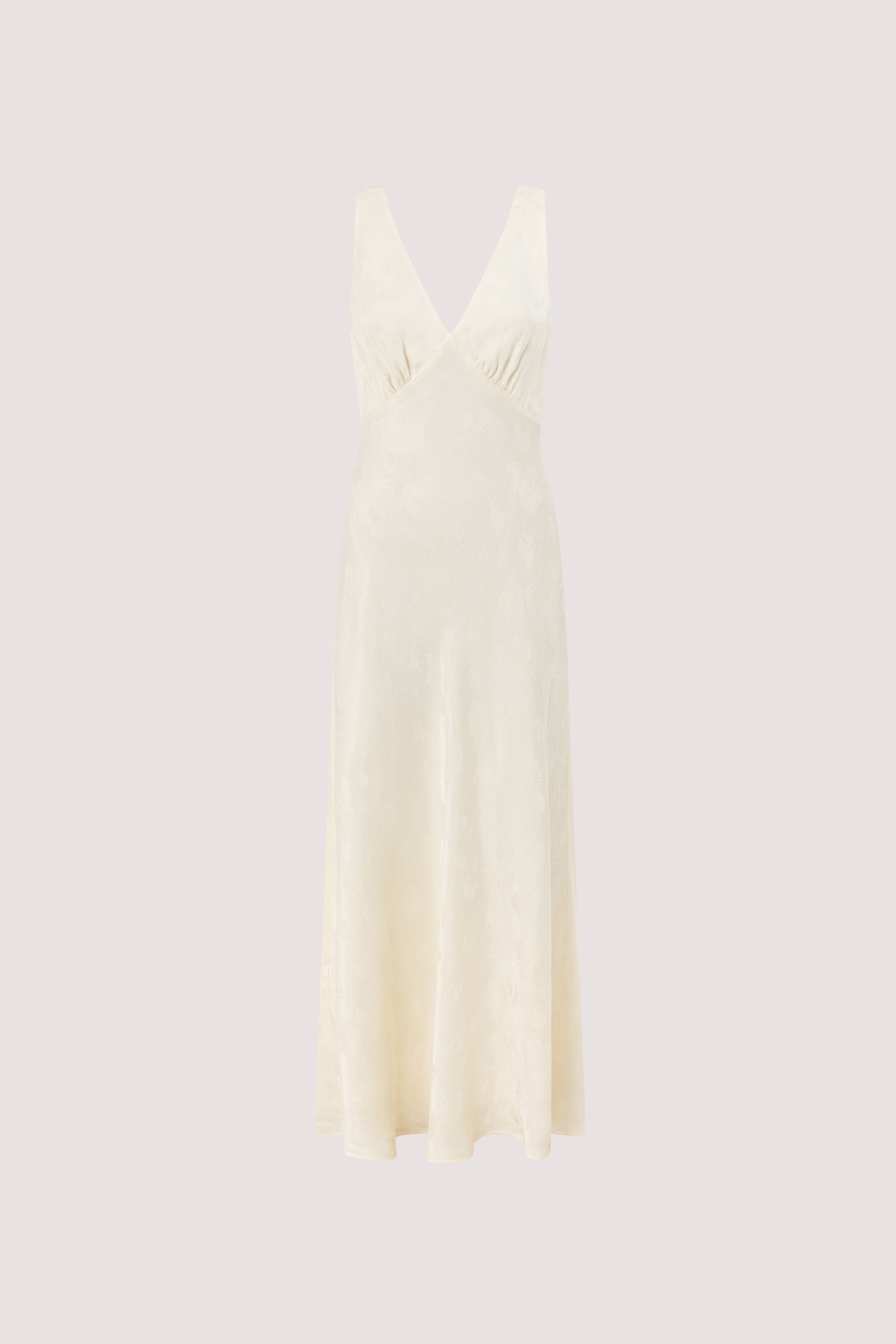 NARA MILK JACQUARD MIDI DRESS